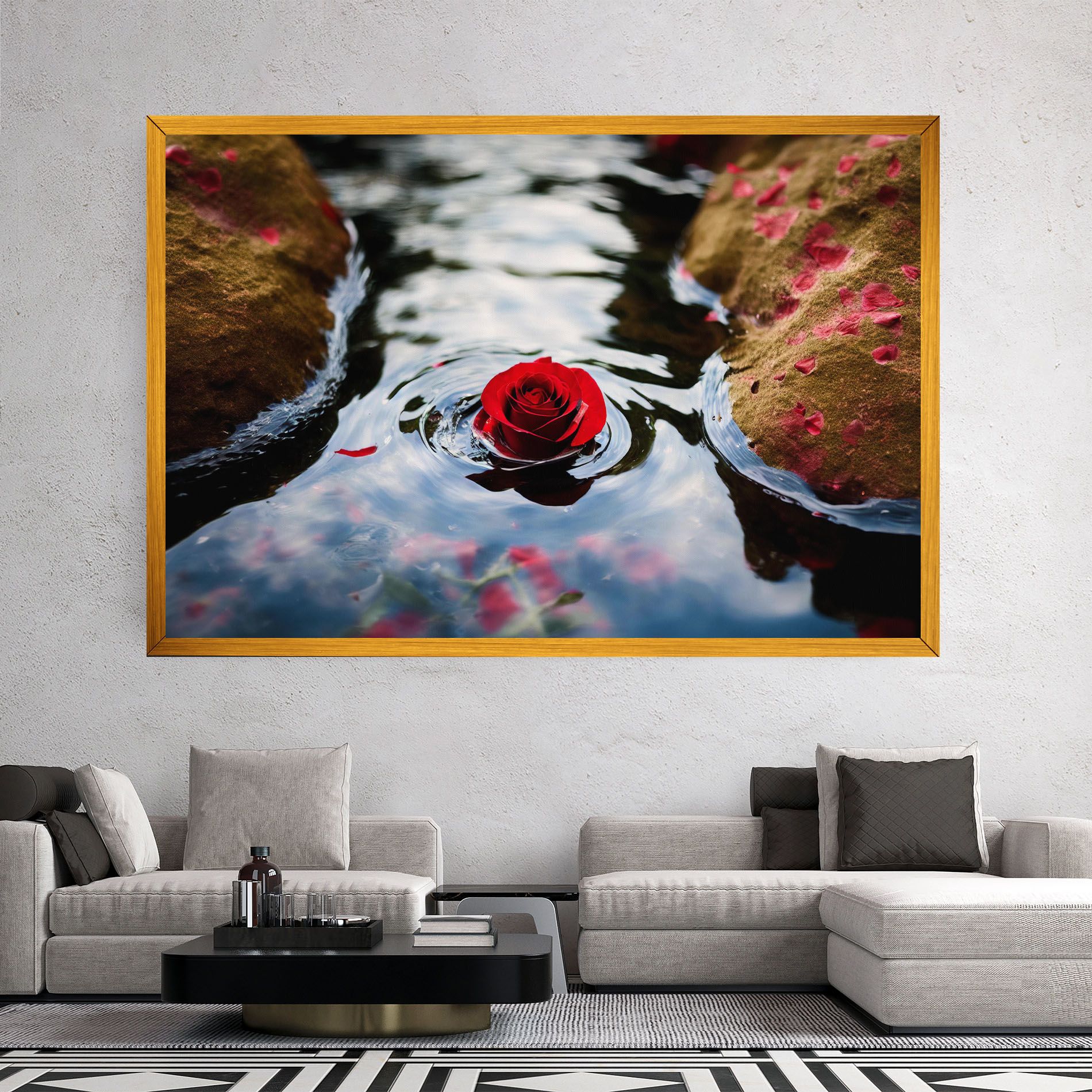 Floating Water Rose mockup 2