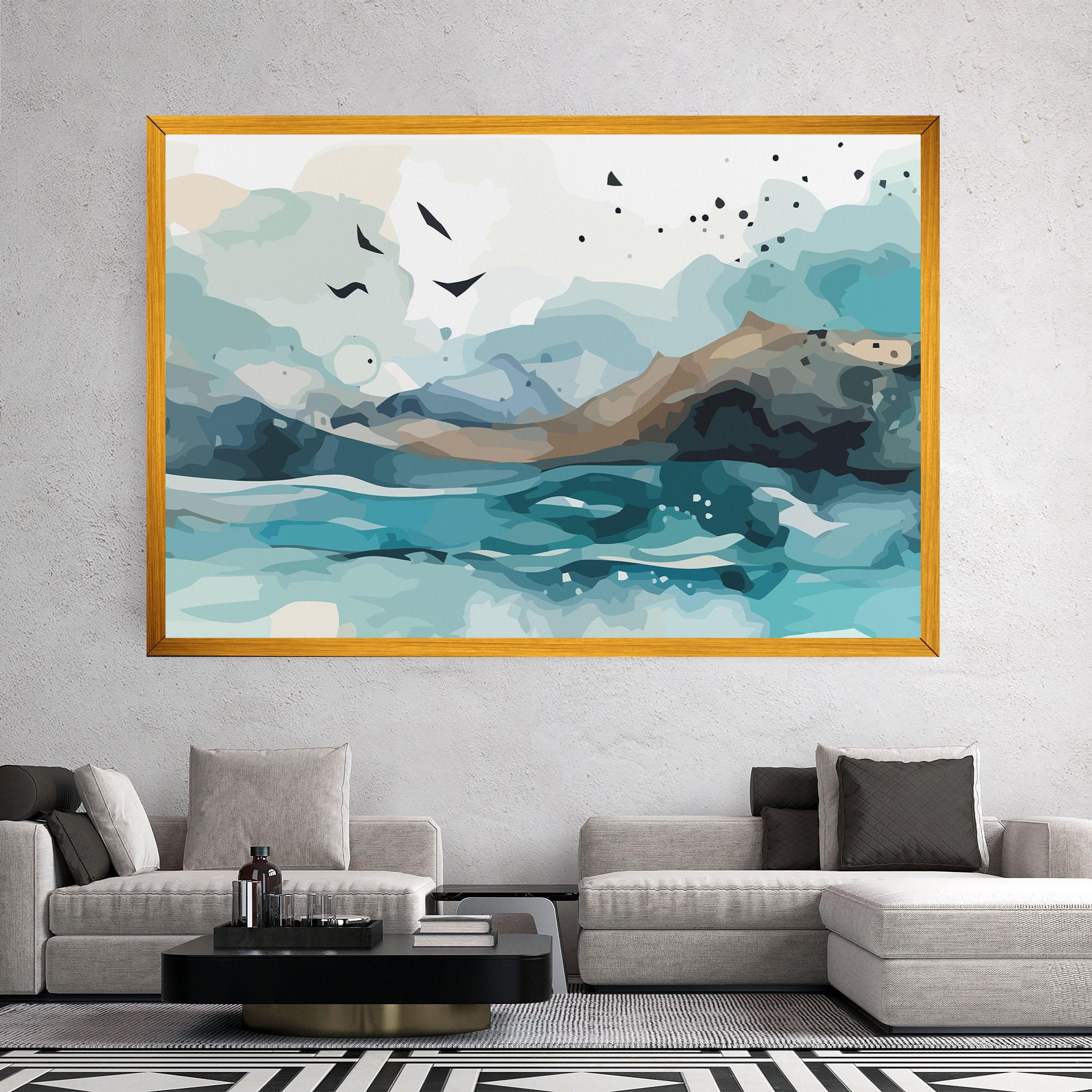 Tablou Canvas Water Birds mockup 2