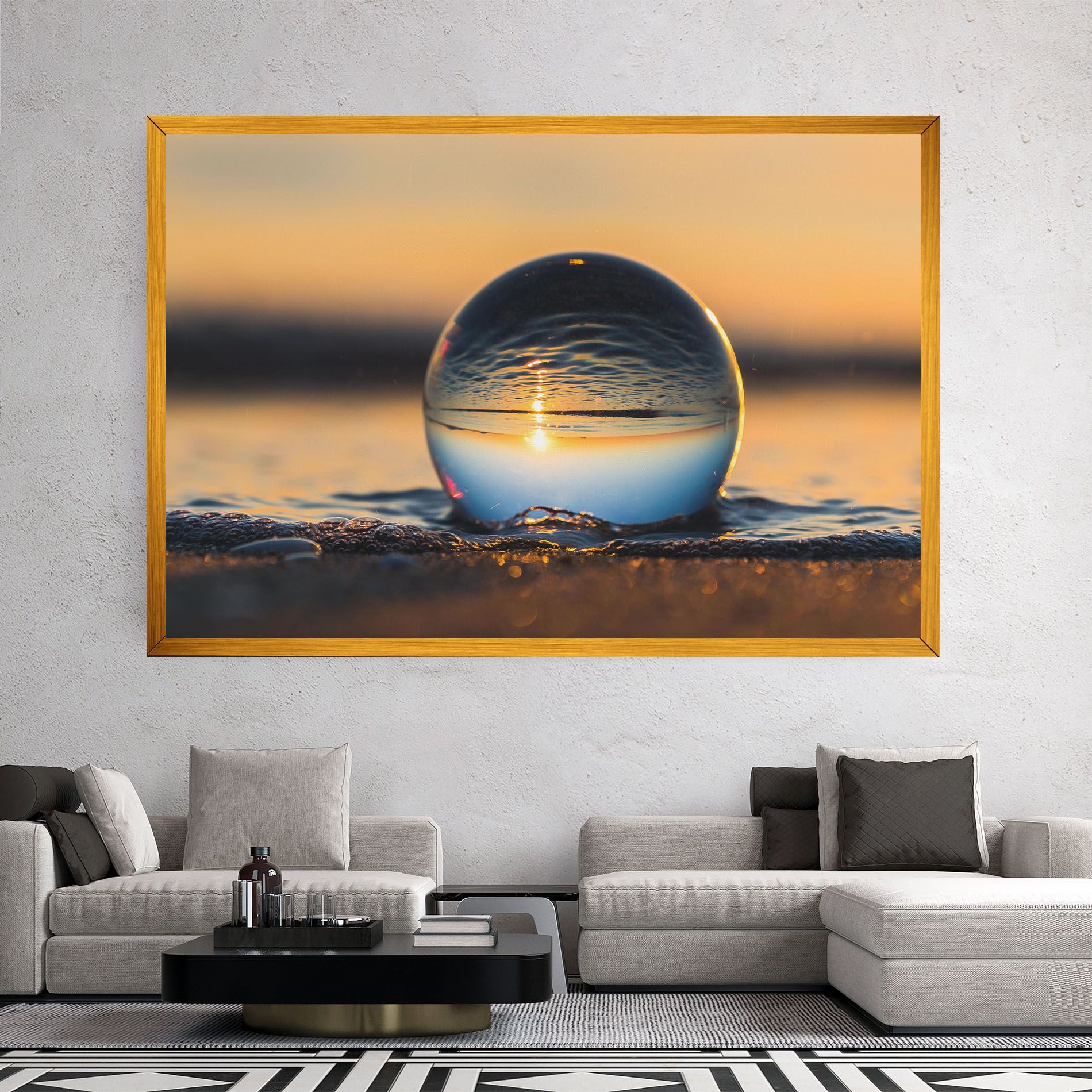 Water Bubble Reflecting mockup 2