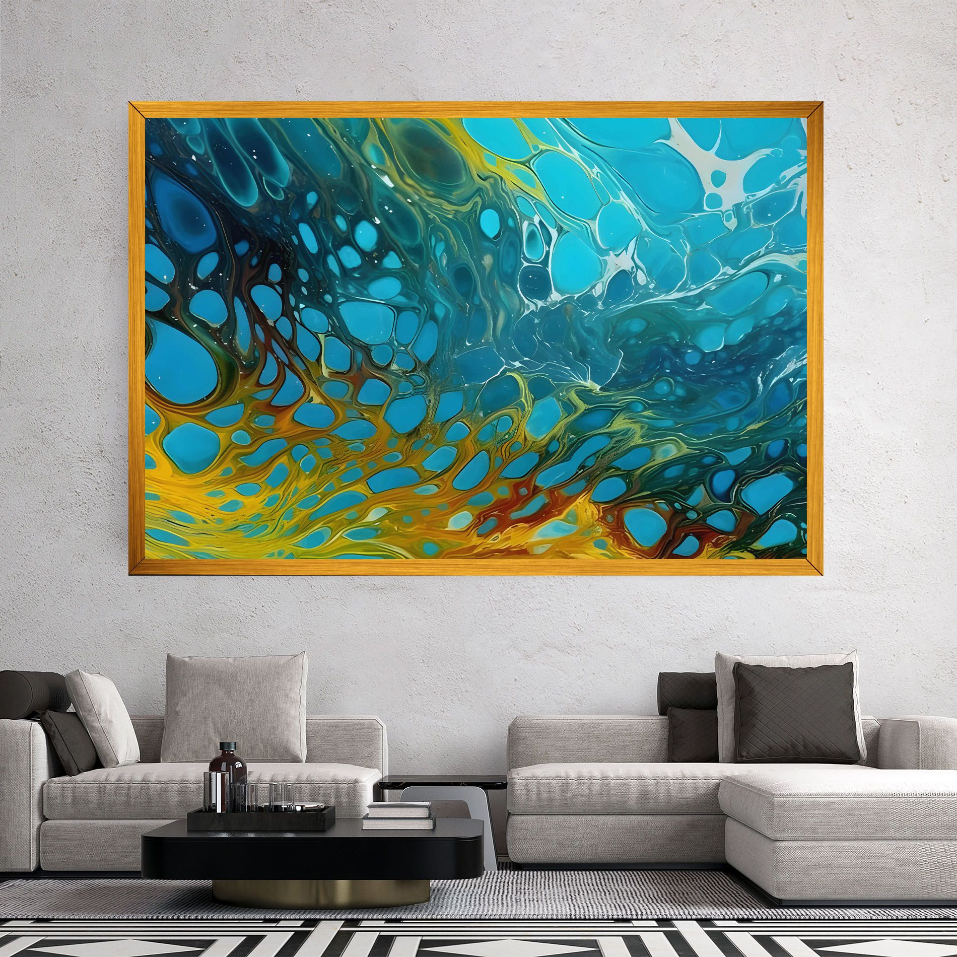 Yellow Green Ocean mockup 2