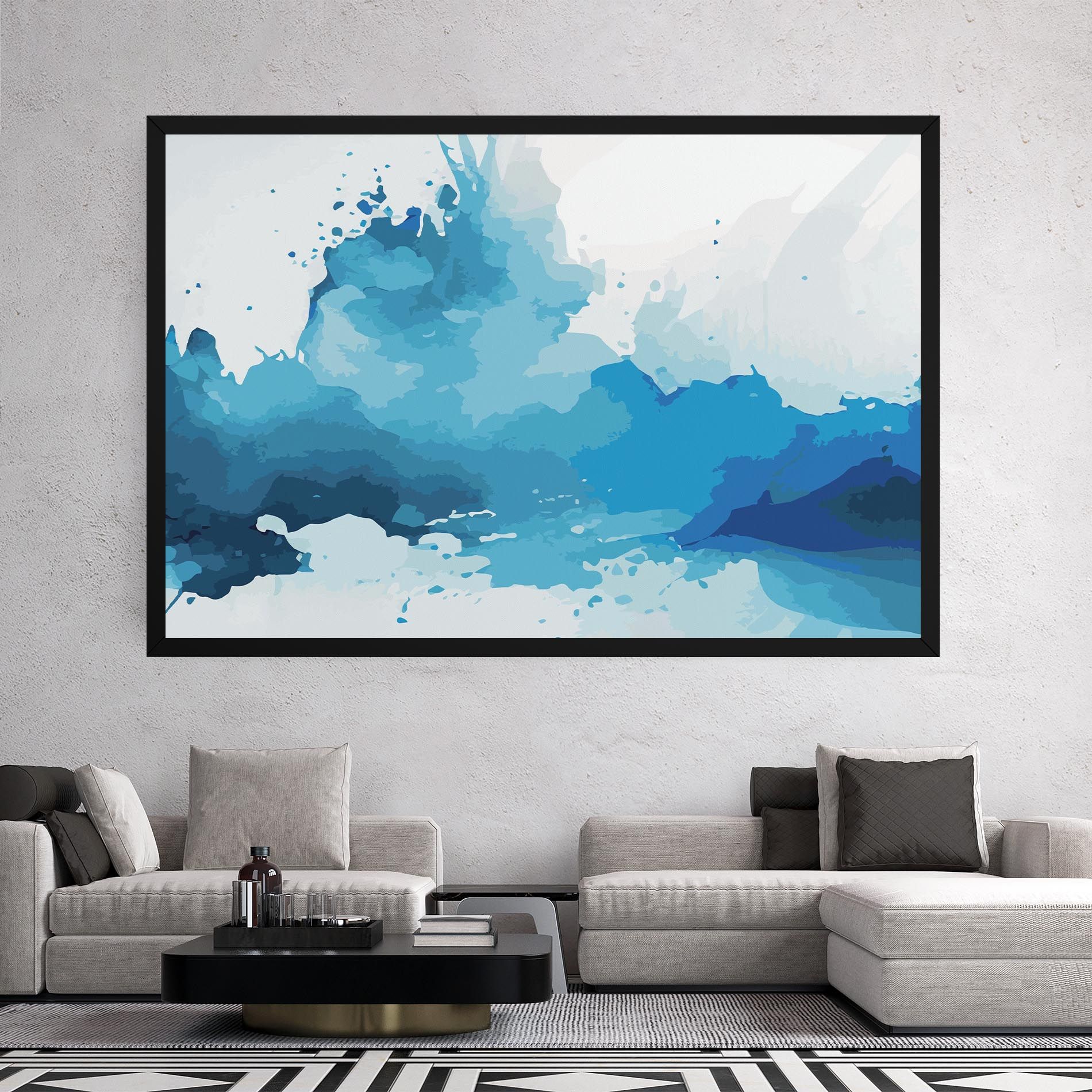 Blue Water Art mockup 2