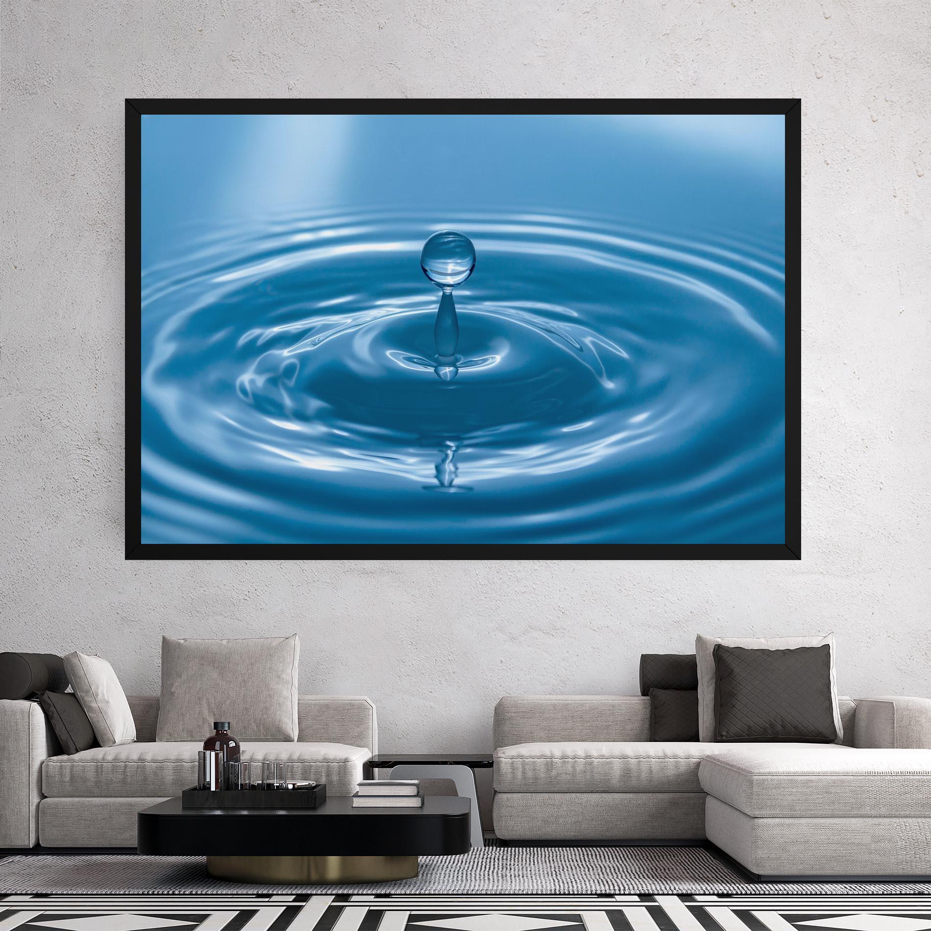 Tablou Canvas Drop Close Up mockup 2