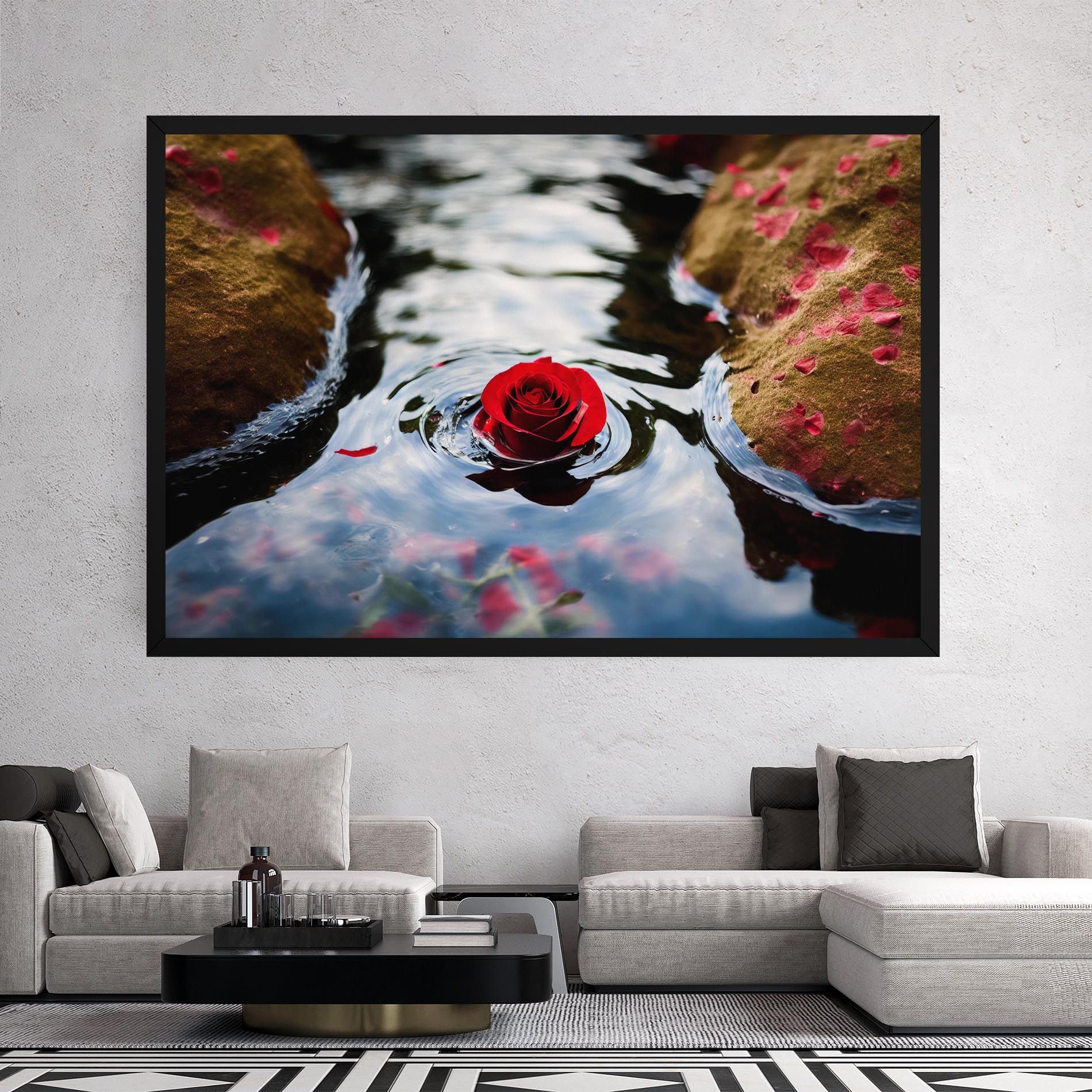 Floating Water Rose mockup 2