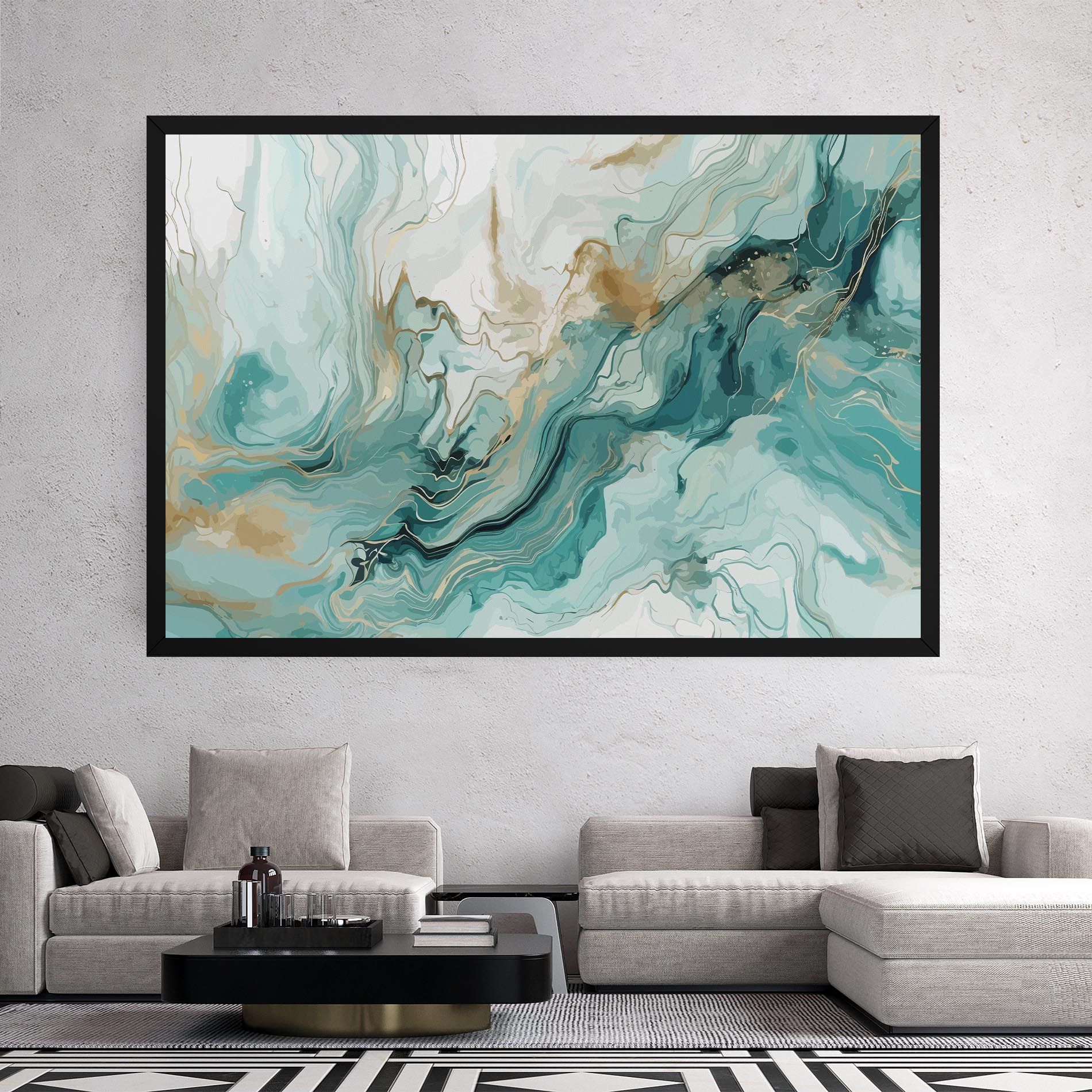 Green Gold Water mockup 2