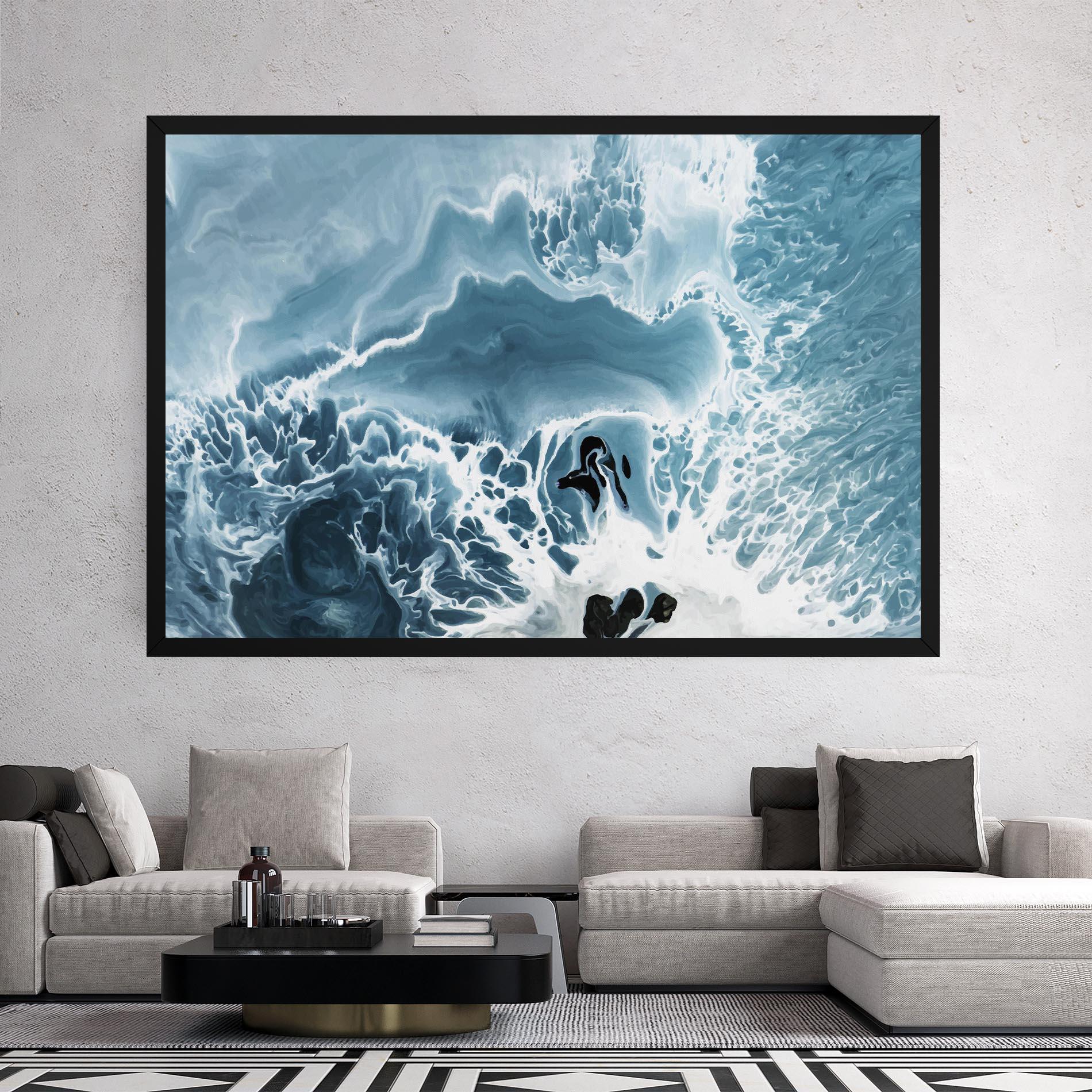 Tablou Canvas Light Blue Ocean mockup 2