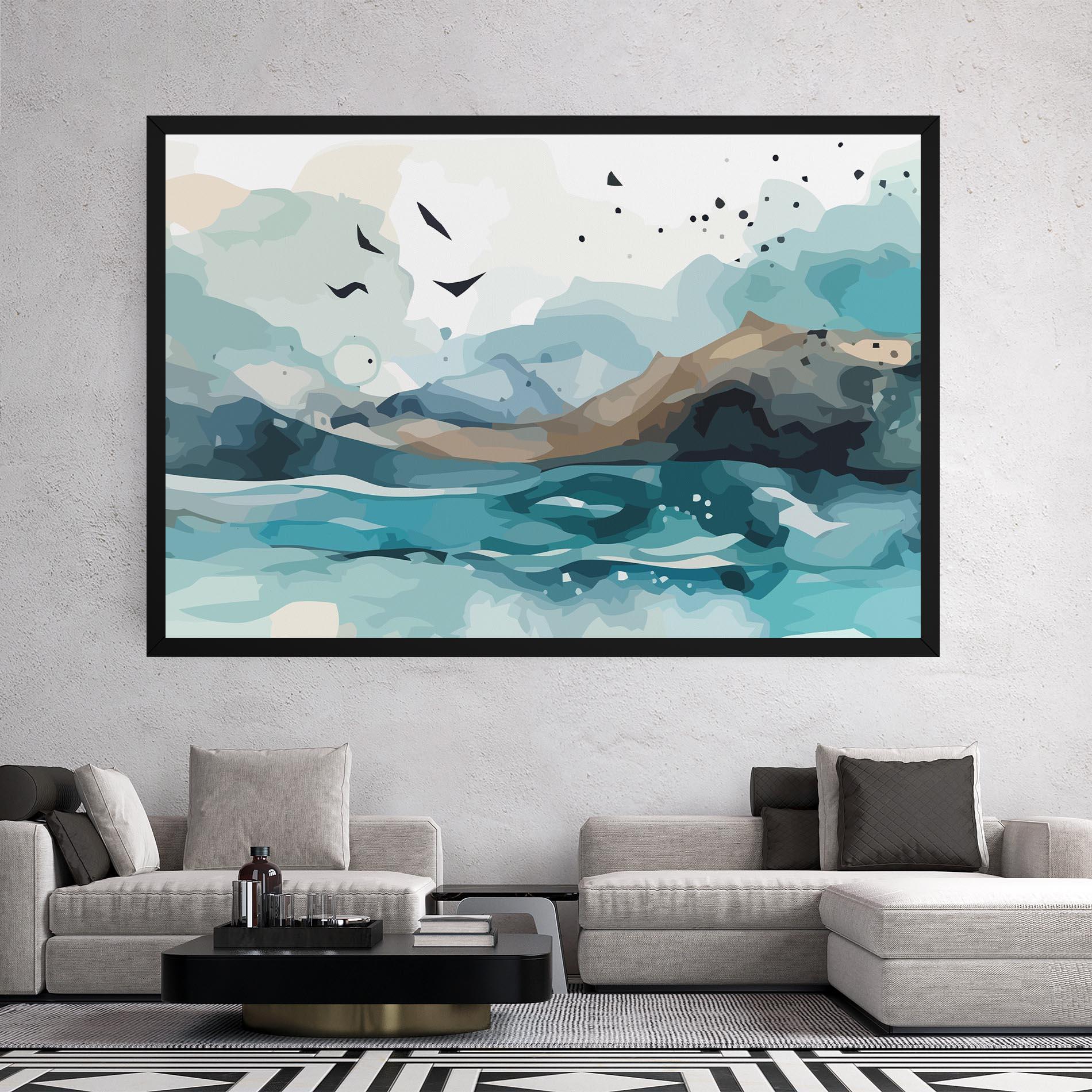 Tablou Canvas Water Birds mockup 2