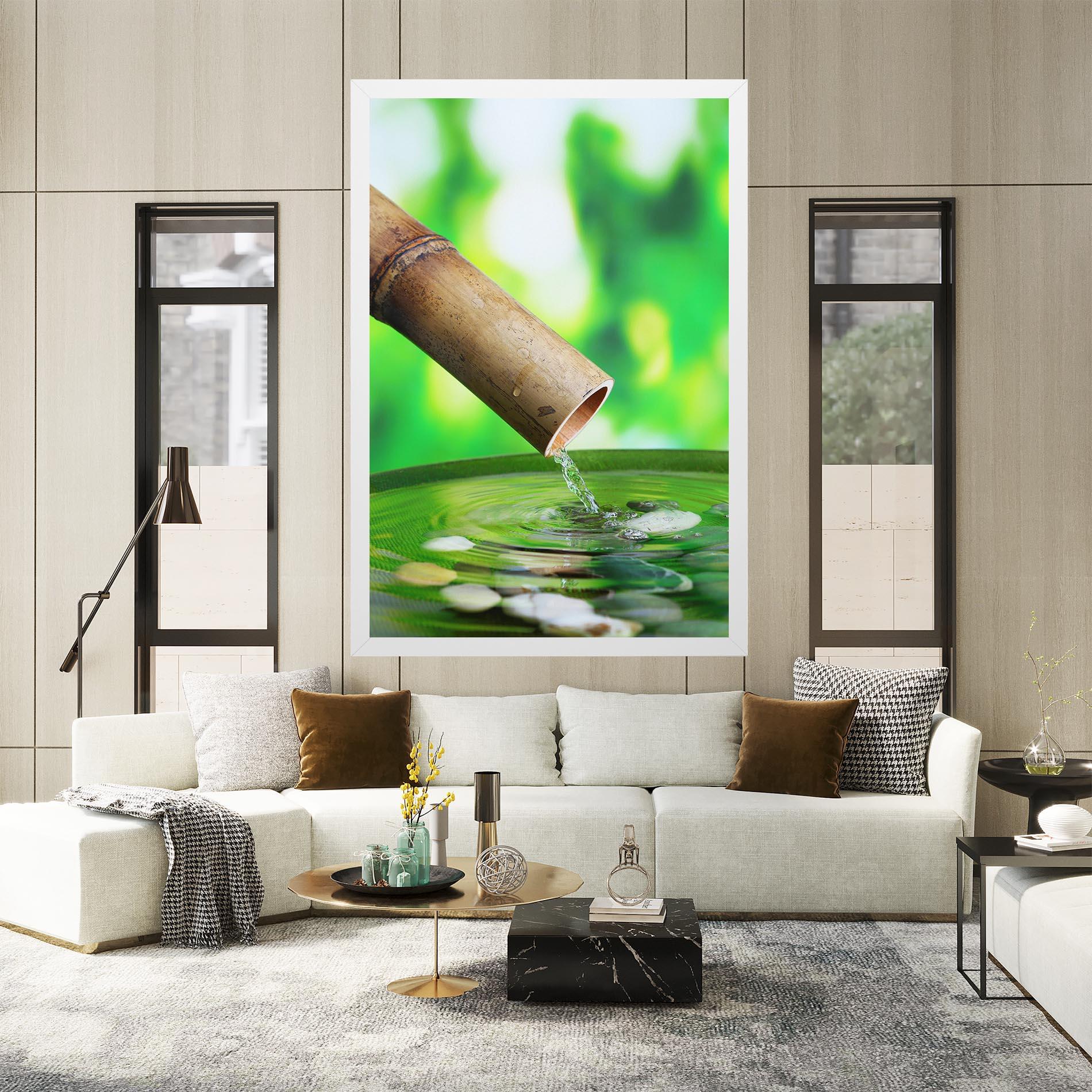 Tablou Canvas Bamboo Fountain mockup 2