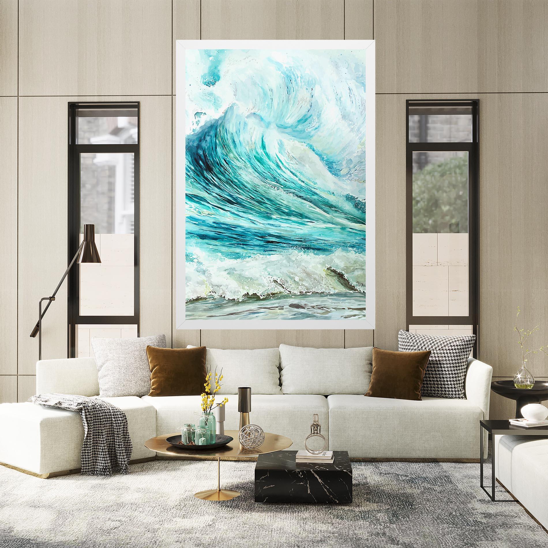 Tablou Canvas Sea Watercolor mockup 2