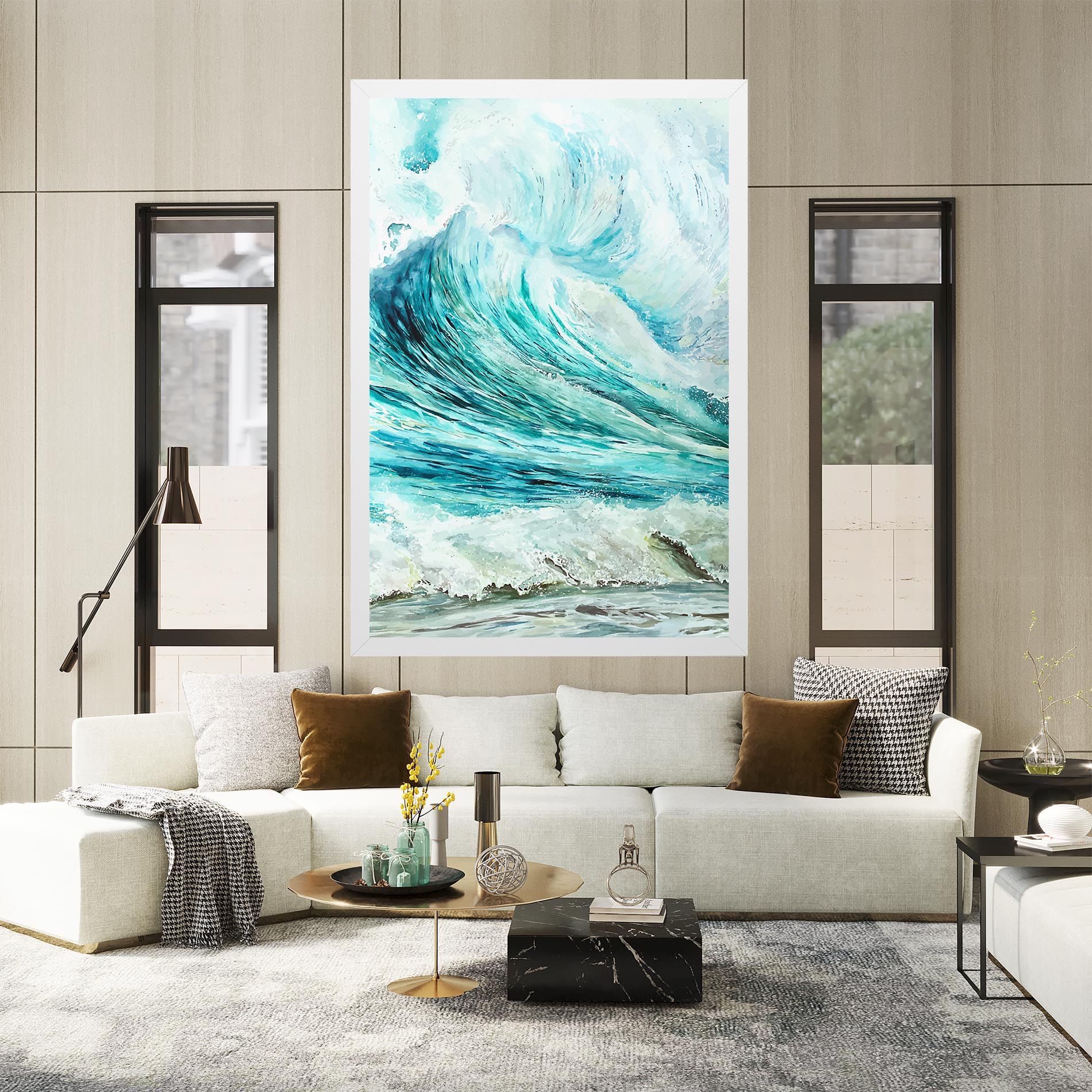 Sea Watercolor mockup 2