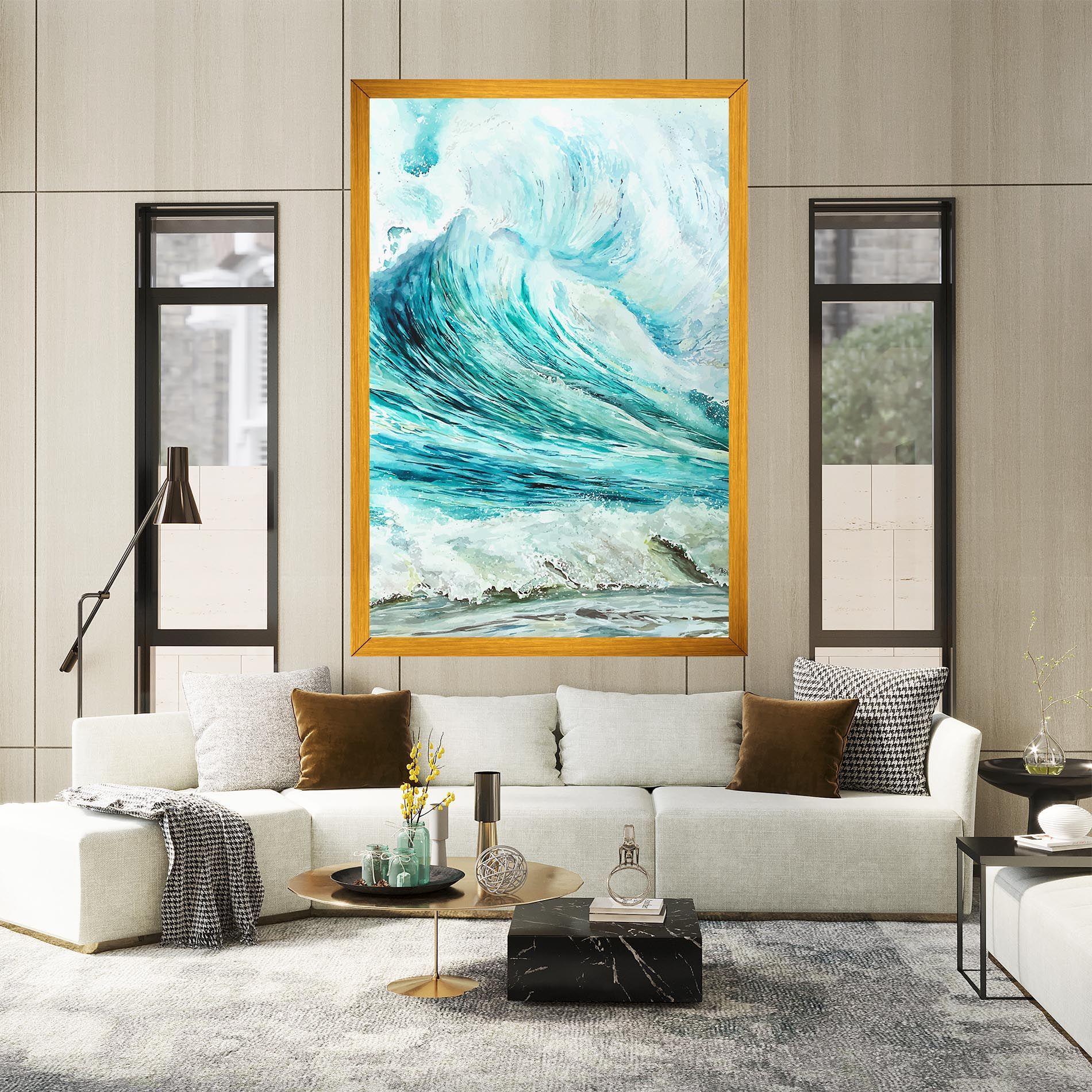 Sea Watercolor mockup 2