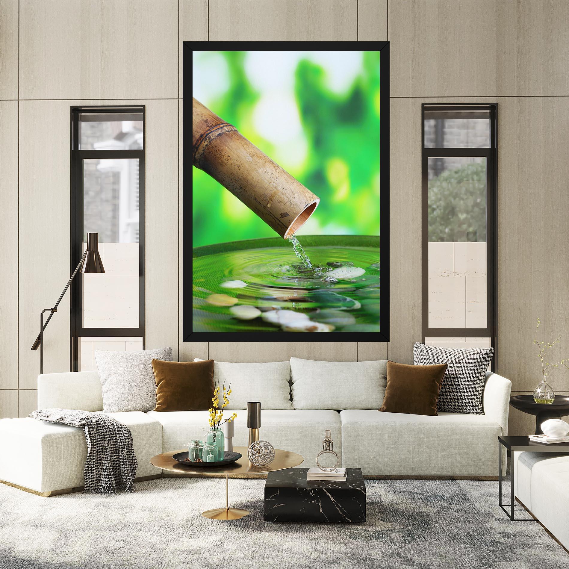 Tablou Canvas Bamboo Fountain mockup 2