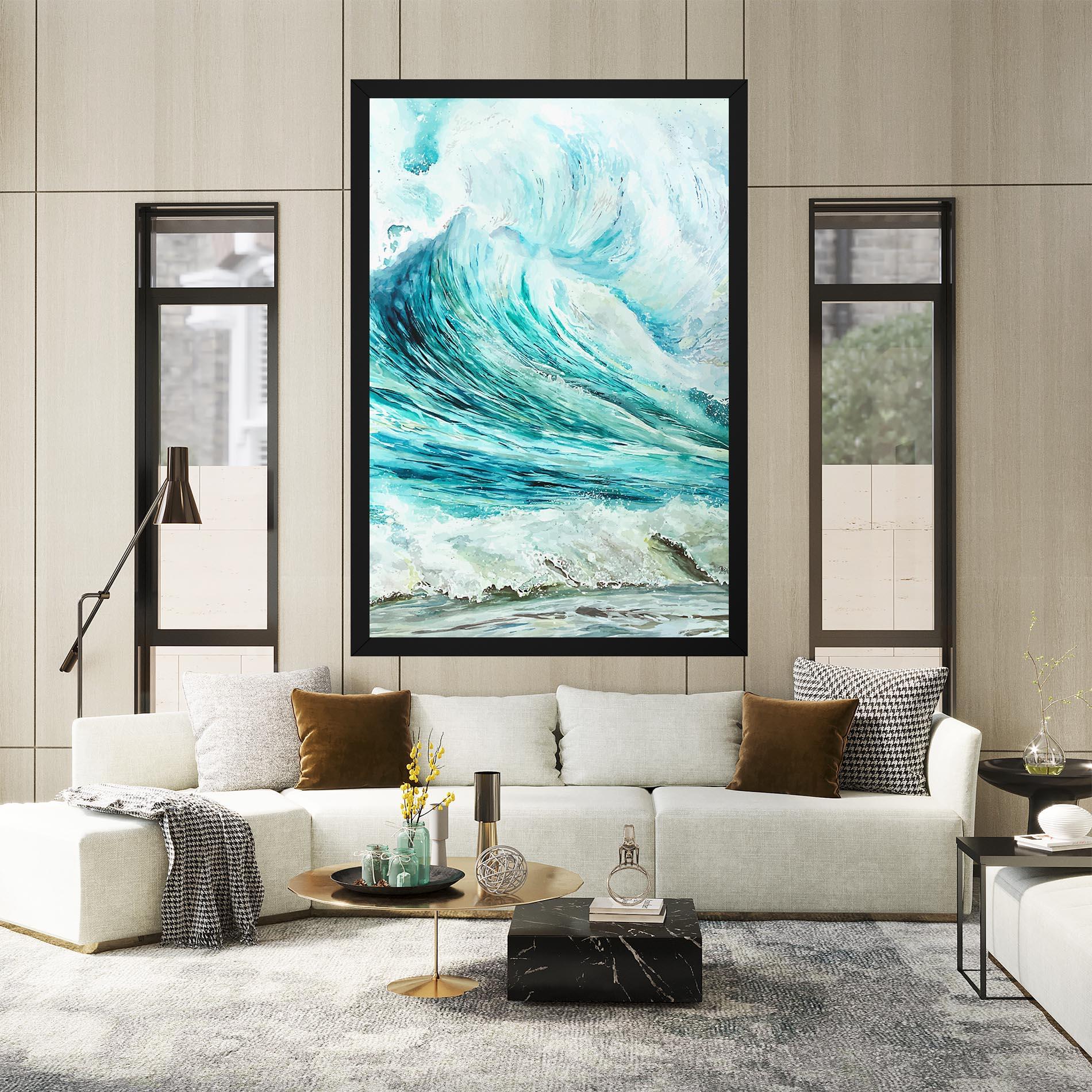 Tablou Canvas Sea Watercolor mockup 2