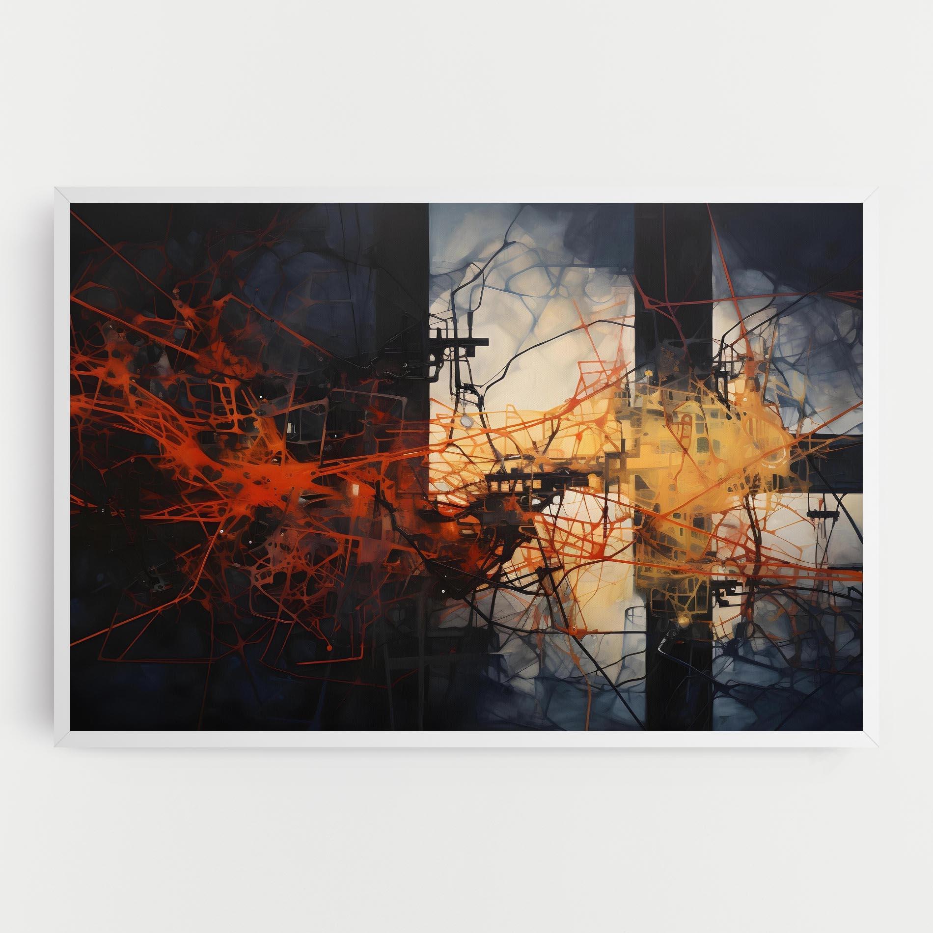 Tablou Canvas Abstract Fire Style mockup 0