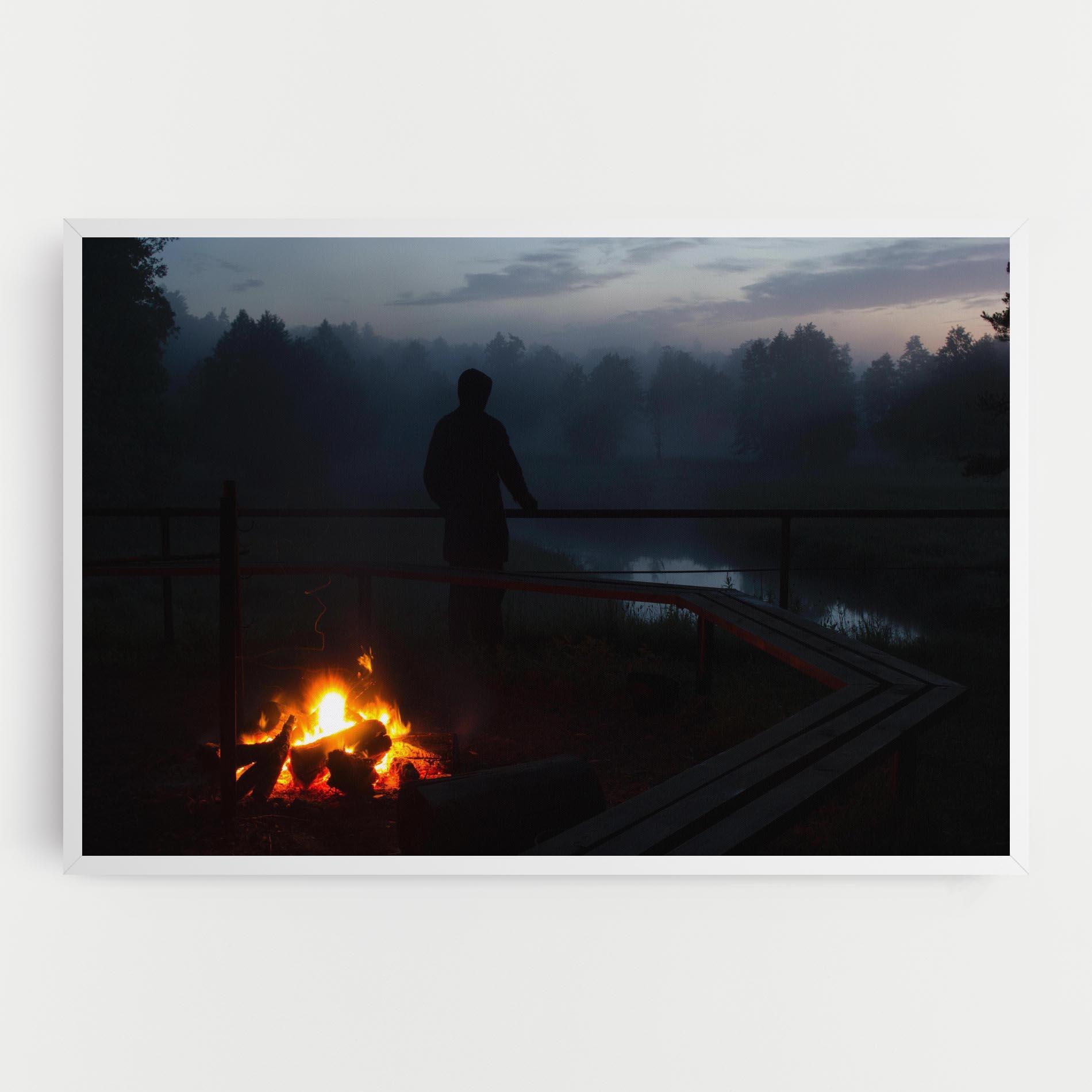 Tablou Canvas Beautiful Fire View mockup 0