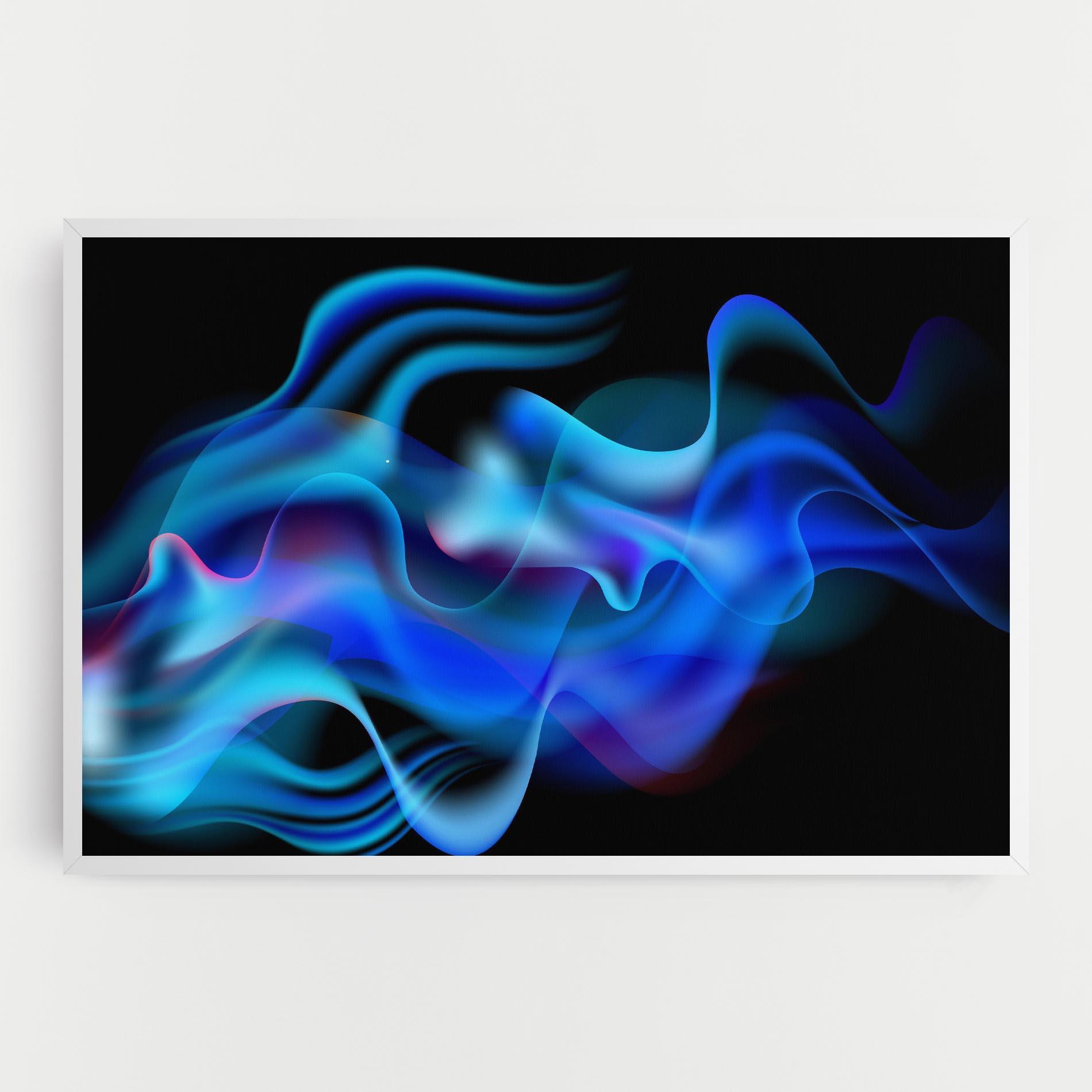 Tablou Canvas Blue Fire mockup 0