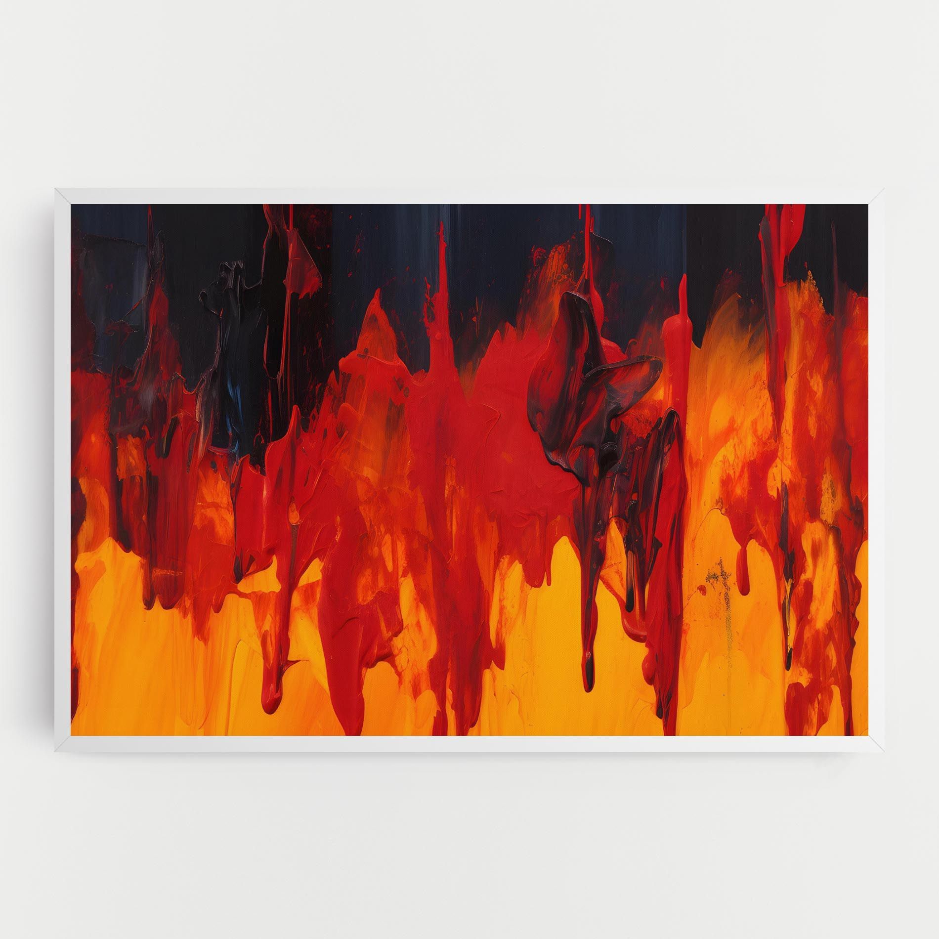 Colorful Fire Art mockup 0