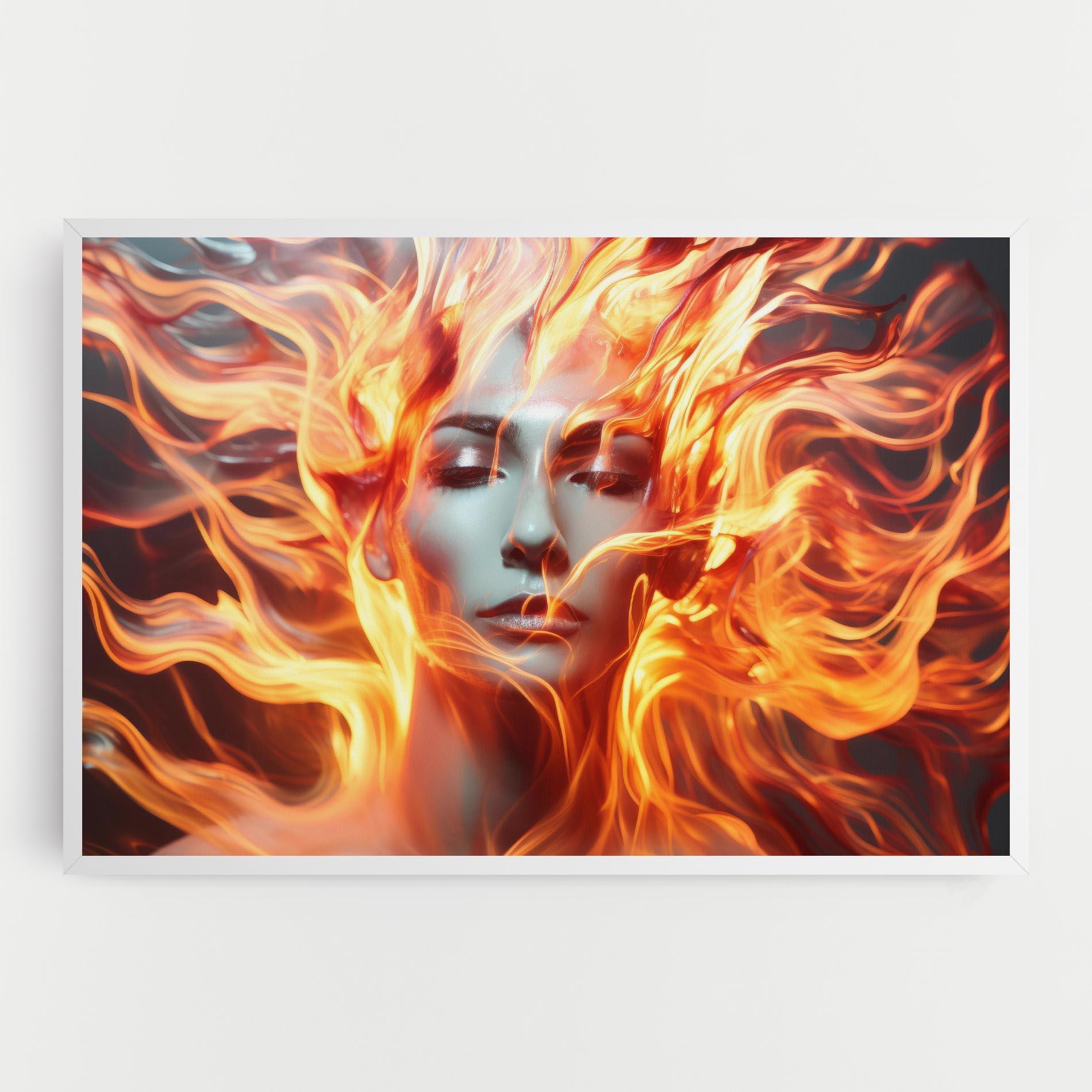 Tablou Canvas Fire Hair mockup 0