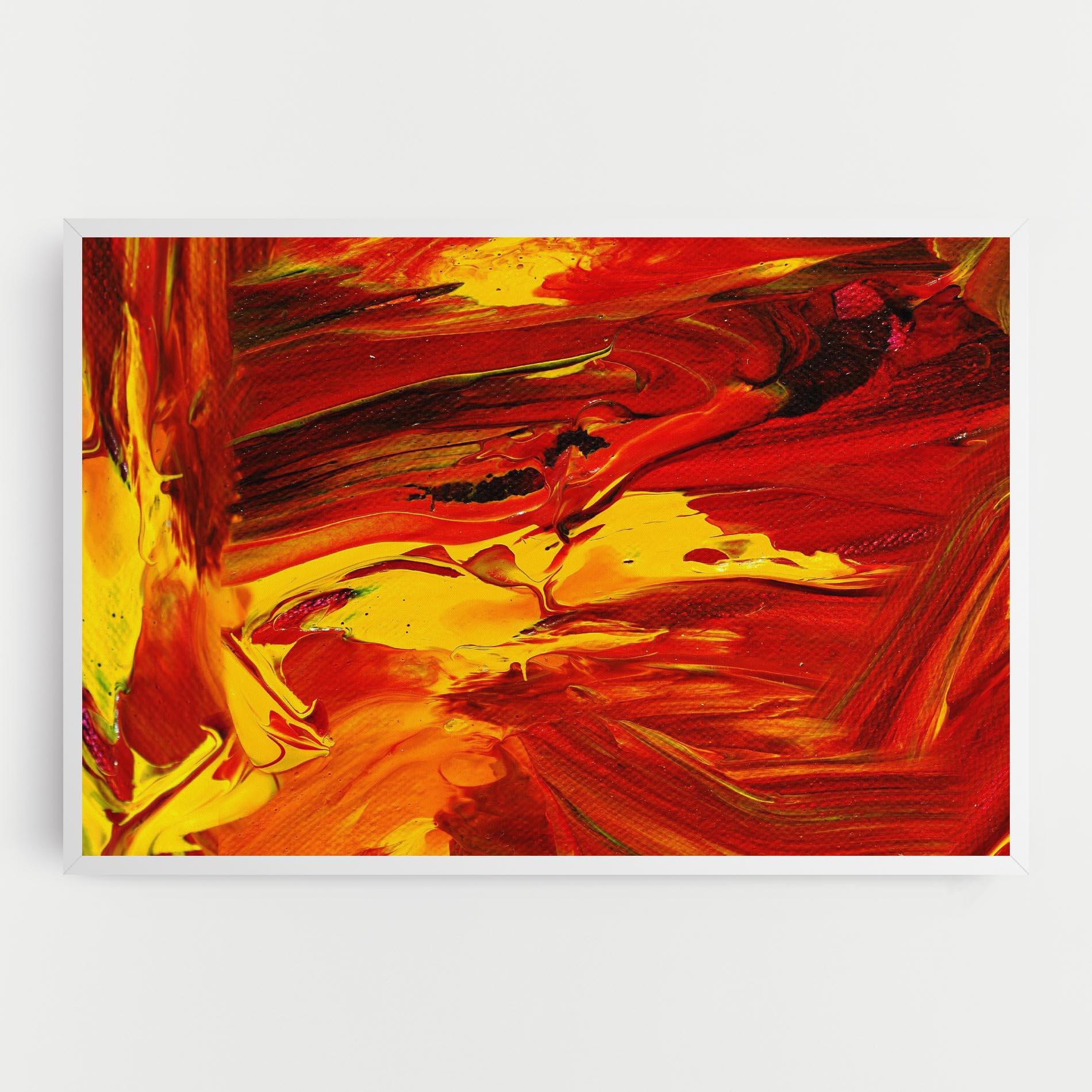 Tablou Canvas Fire Painting mockup 0