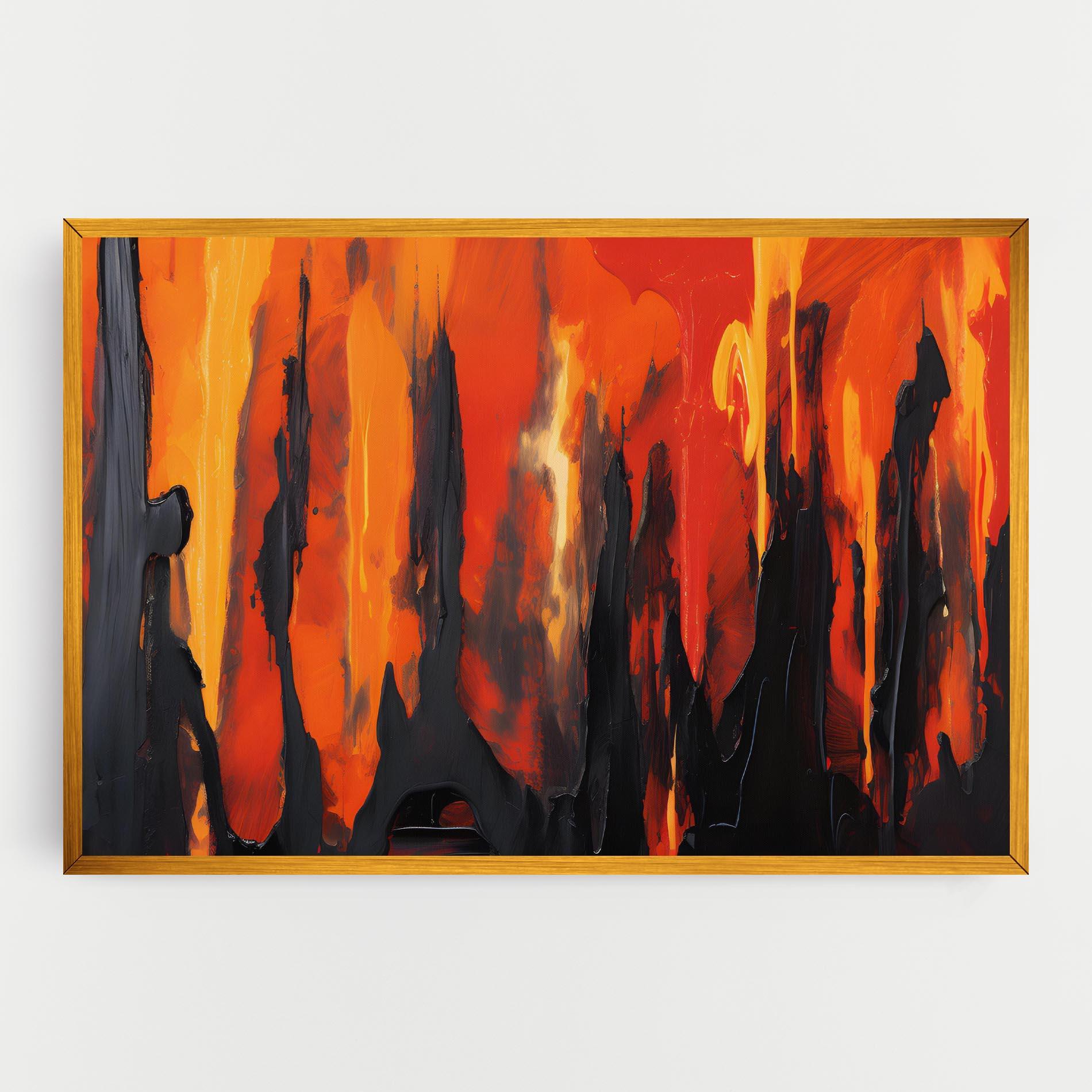 Tablou Canvas Abstract Fire Art mockup 0