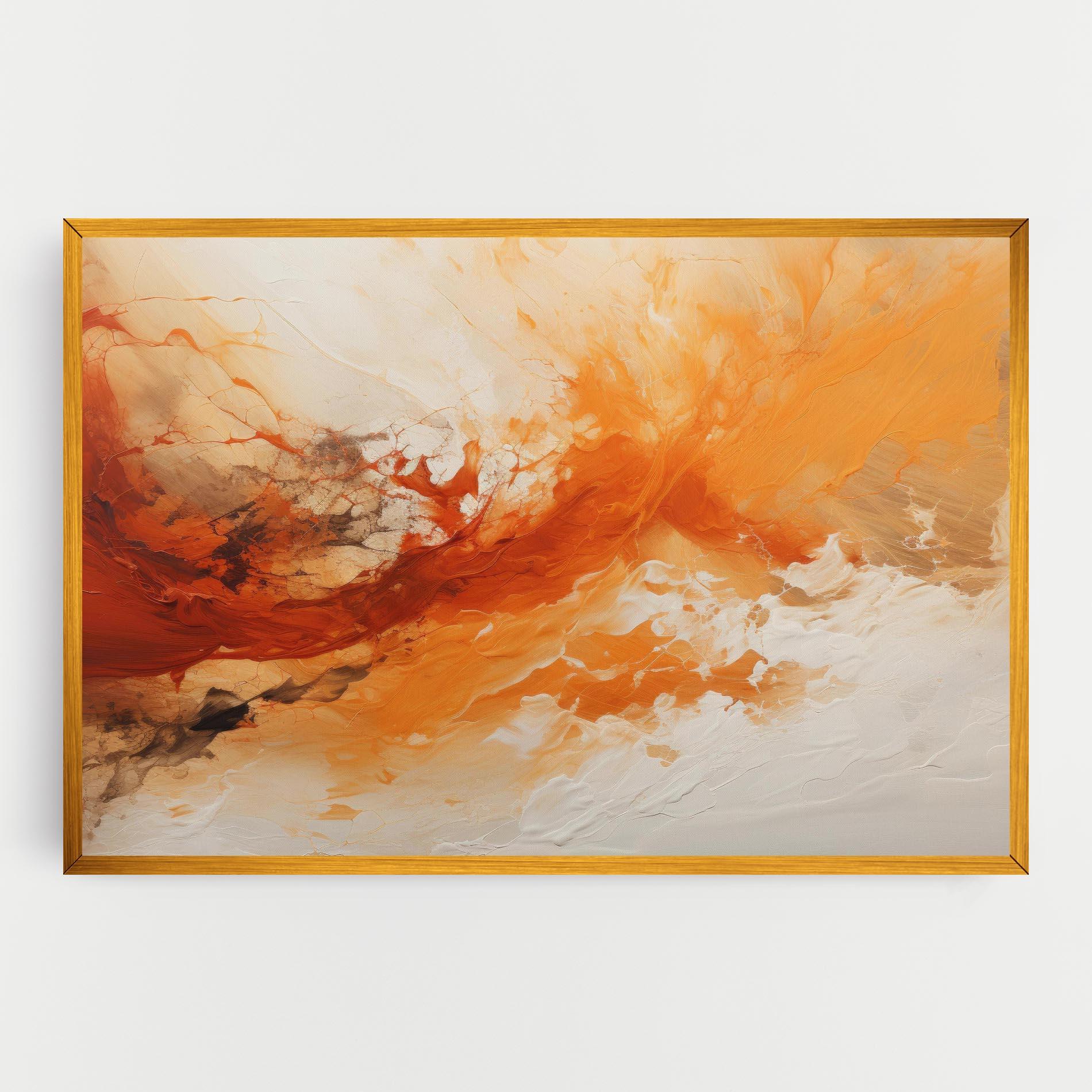 Tablou Canvas Abstract Fire Painting mockup 0