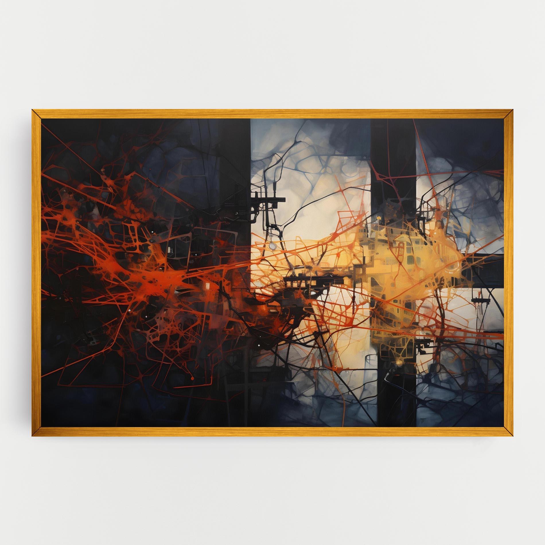Tablou Canvas Abstract Fire Style mockup 0