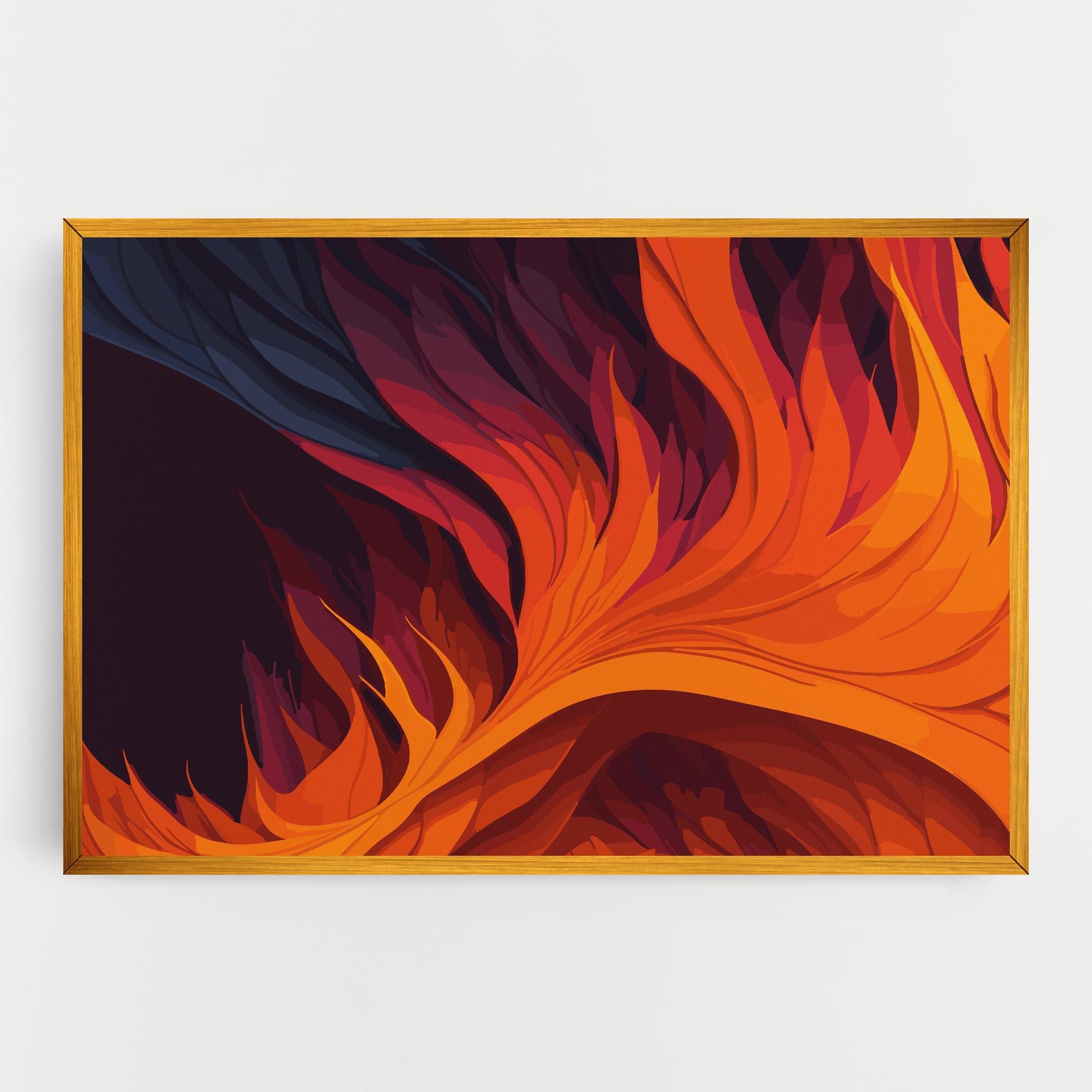 Tablou Canvas Artistic Fire mockup 0