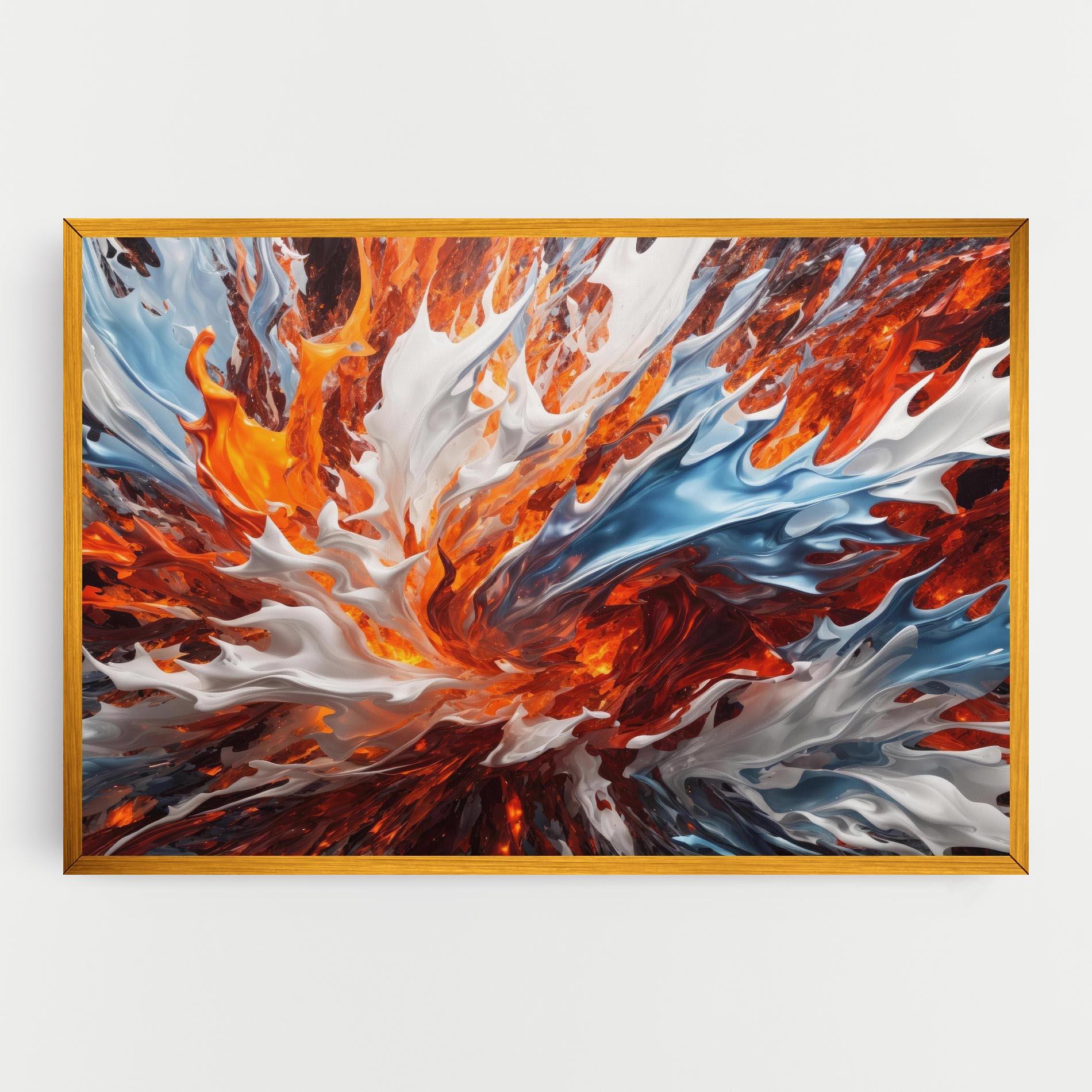 Tablou Canvas Flame Rase mockup 0