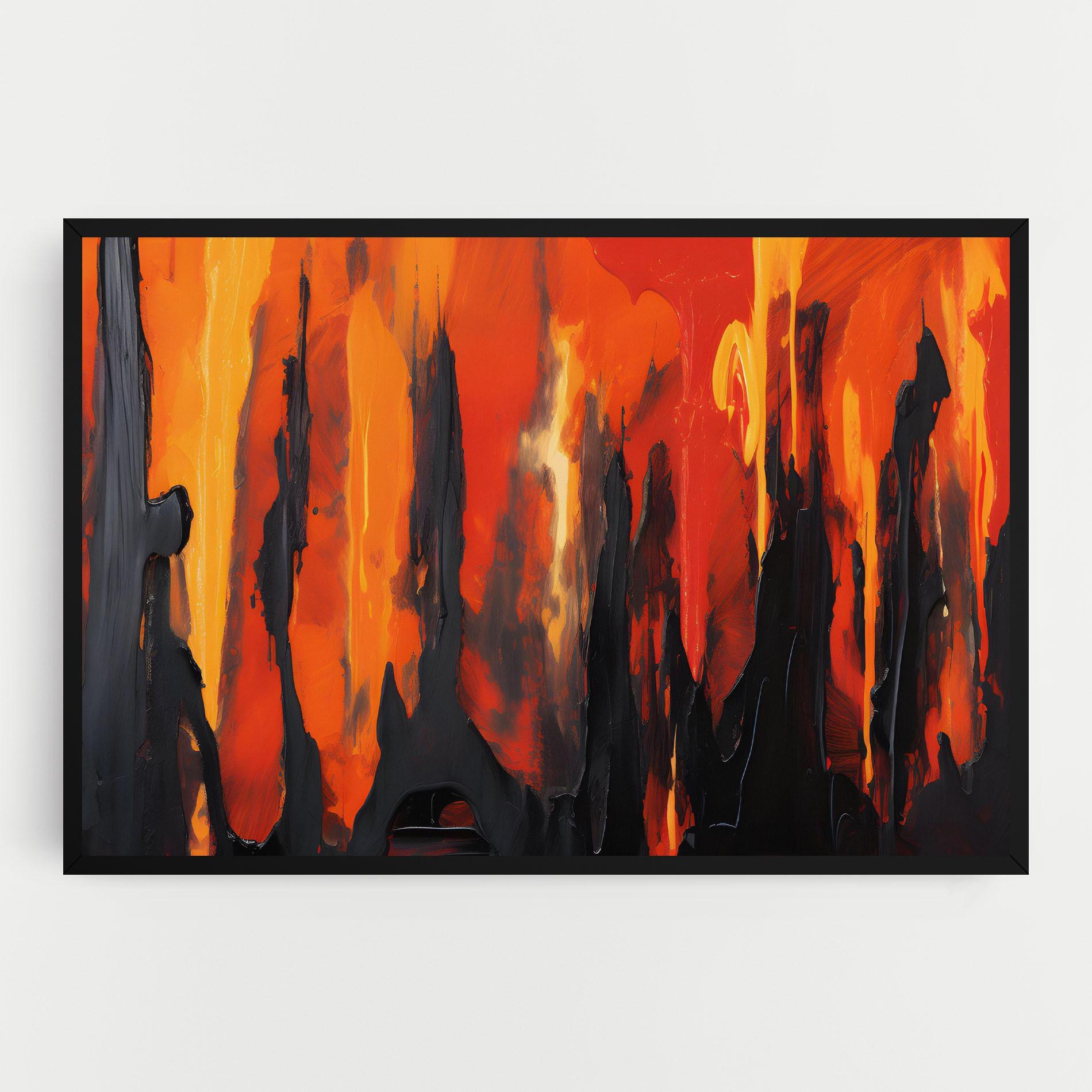 Tablou Canvas Abstract Fire Art mockup 0
