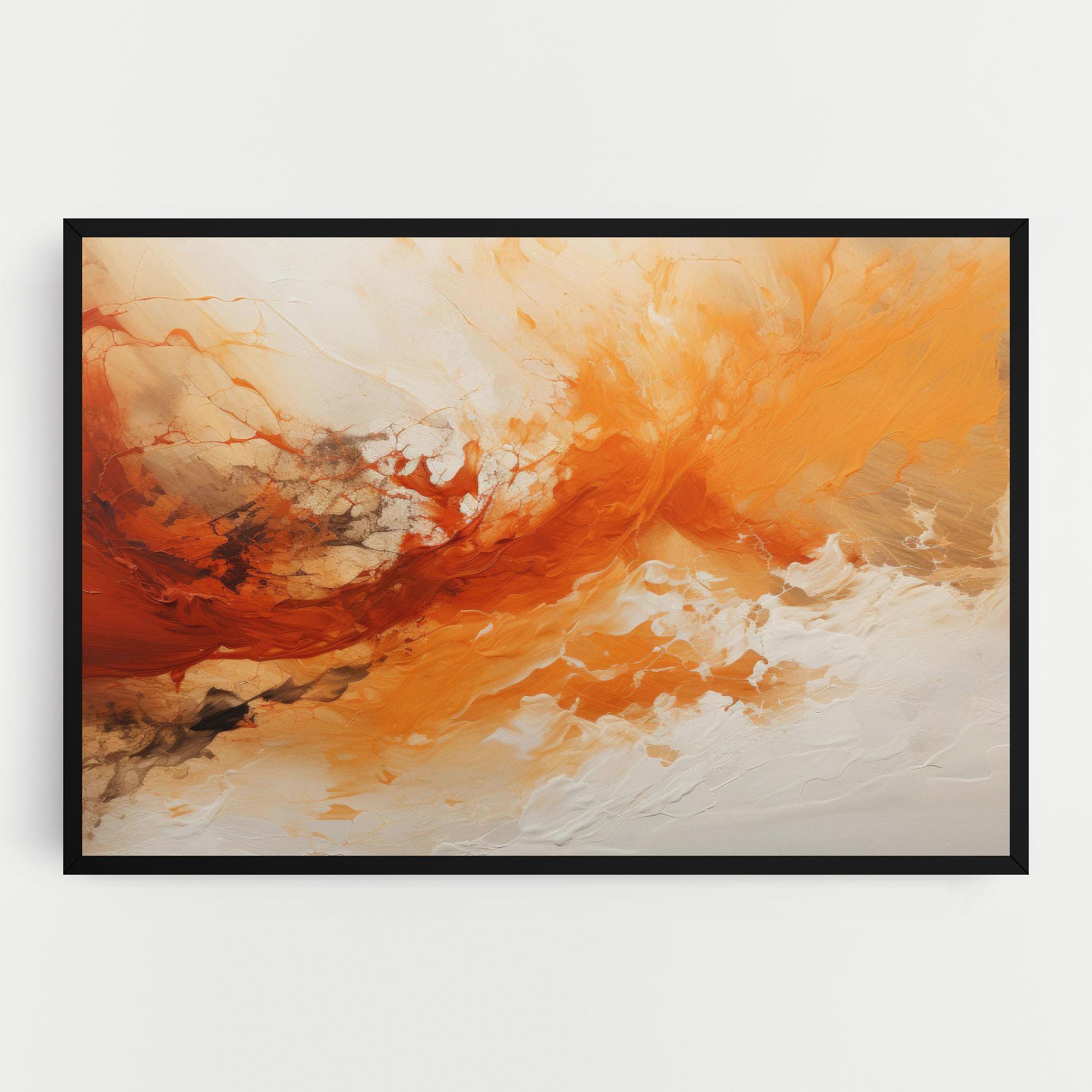 Tablou Canvas Abstract Fire Painting mockup 0