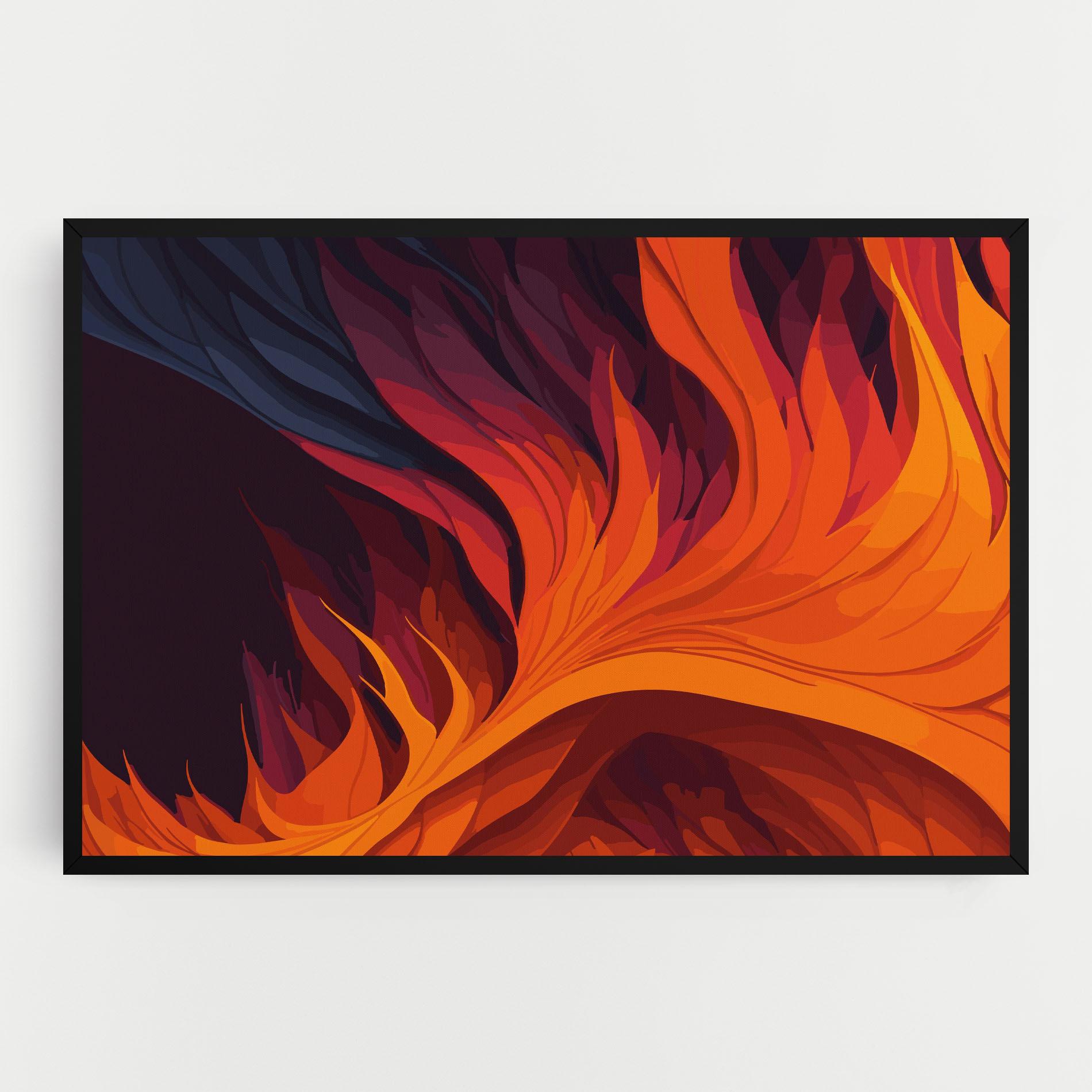Tablou Canvas Artistic Fire mockup 0