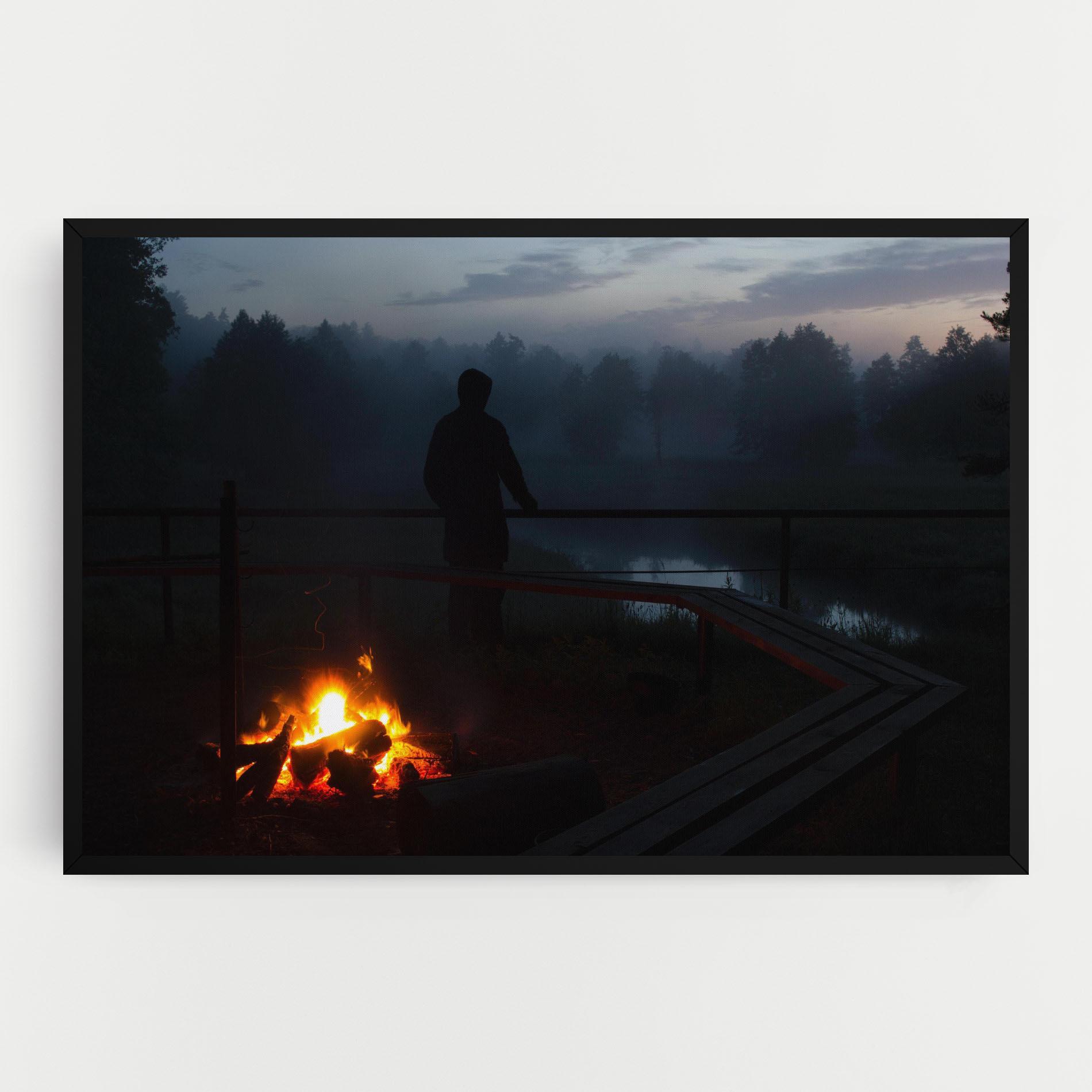 Tablou Canvas Beautiful Fire View mockup 0