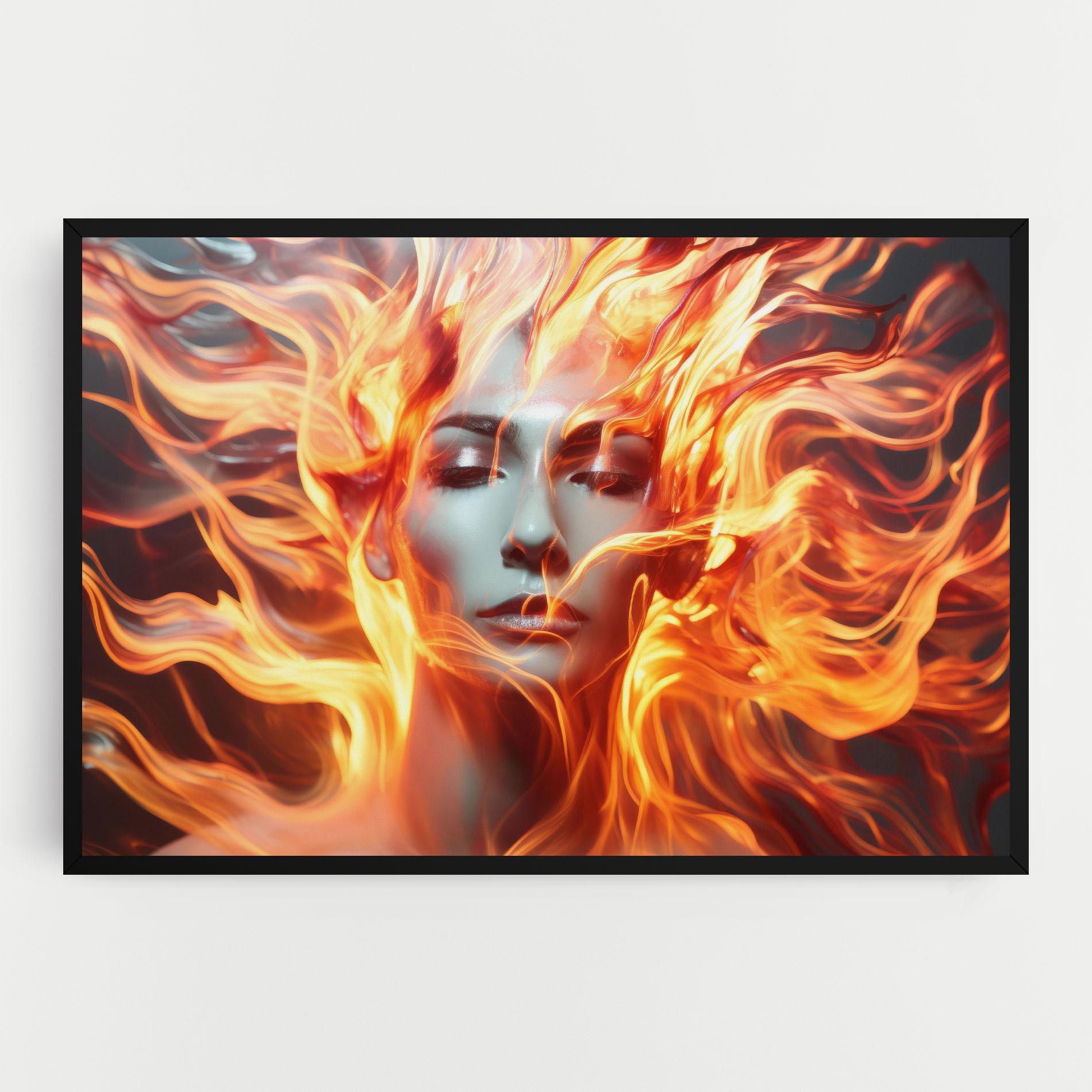 Tablou Canvas Fire Hair mockup 0