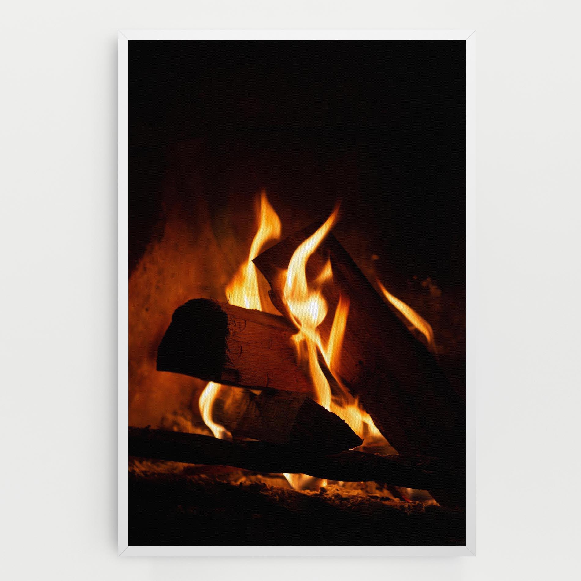 Tablou Canvas Fire Wood View mockup 0
