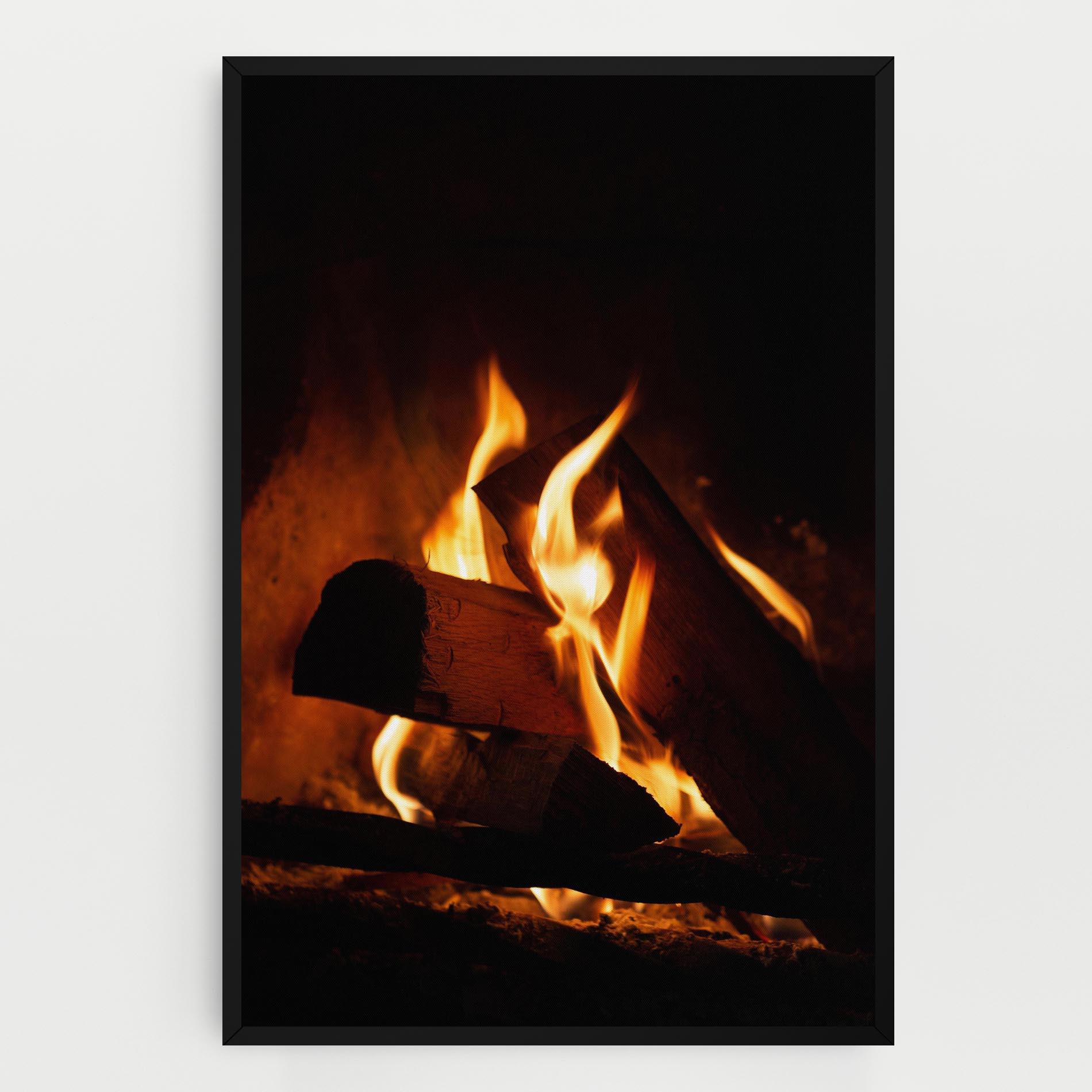Tablou Canvas Fire Wood View mockup 0