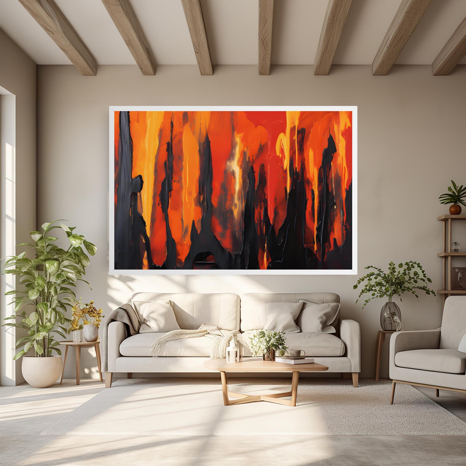 Tablou Canvas Abstract Fire Art mockup 6