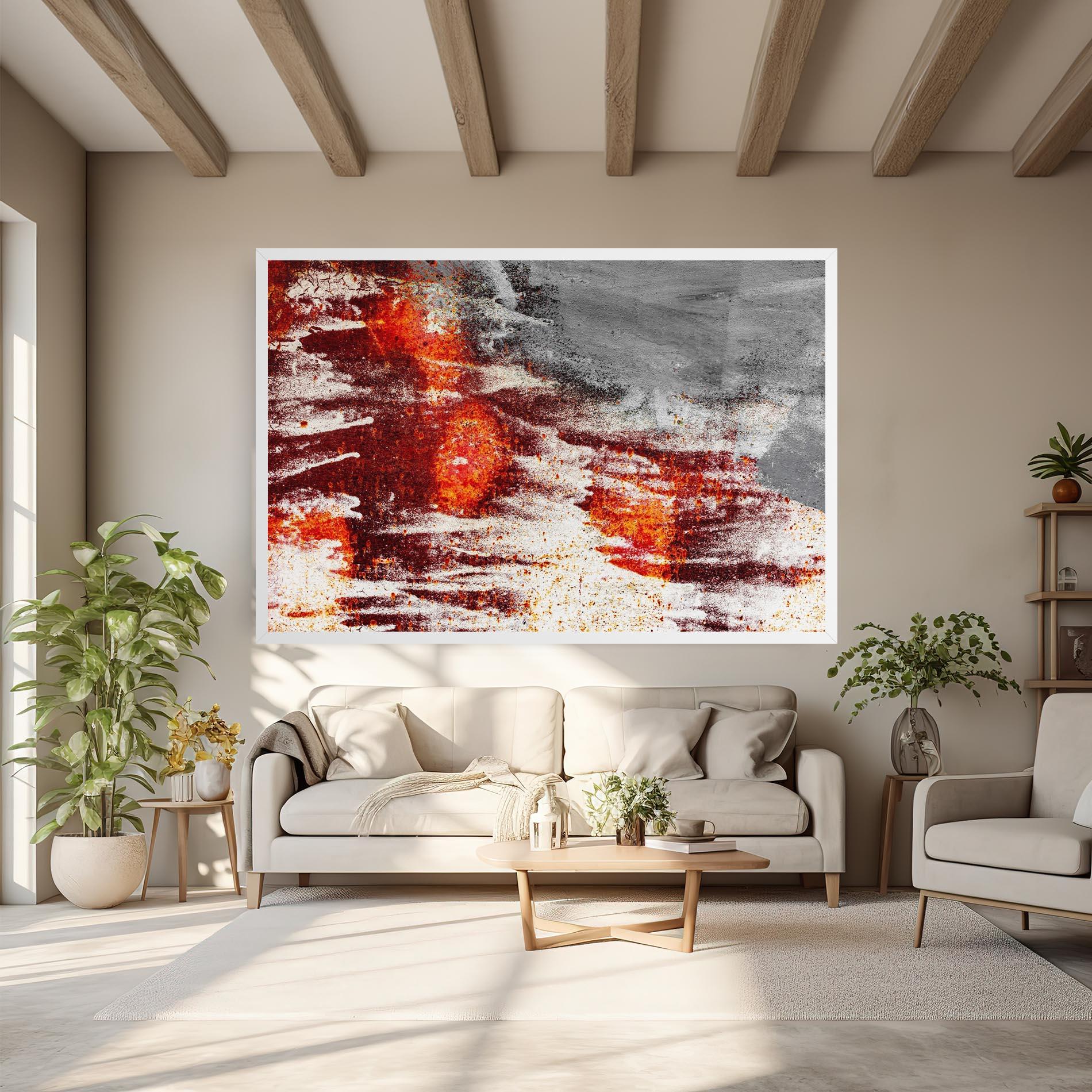 Tablou Canvas Burning Sign mockup 6