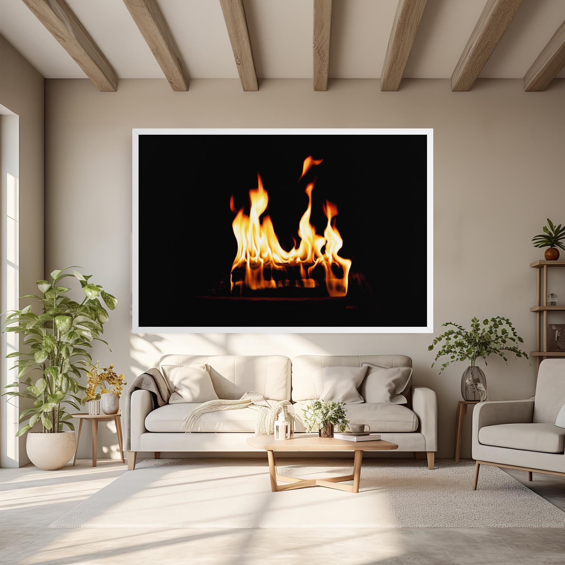Tablou Canvas Calm Fire mockup 6