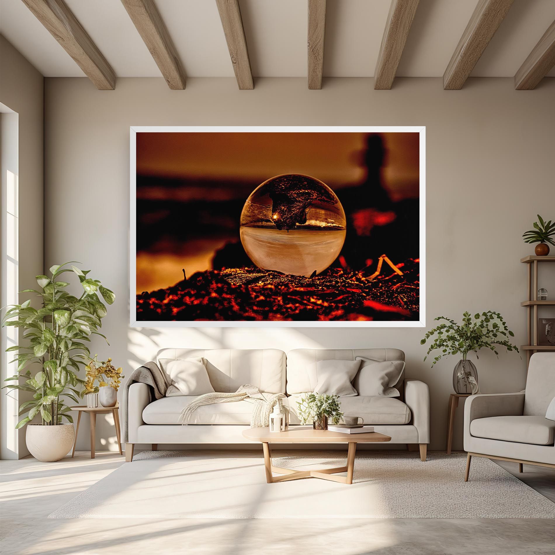 Fire Glass Ball mockup 6