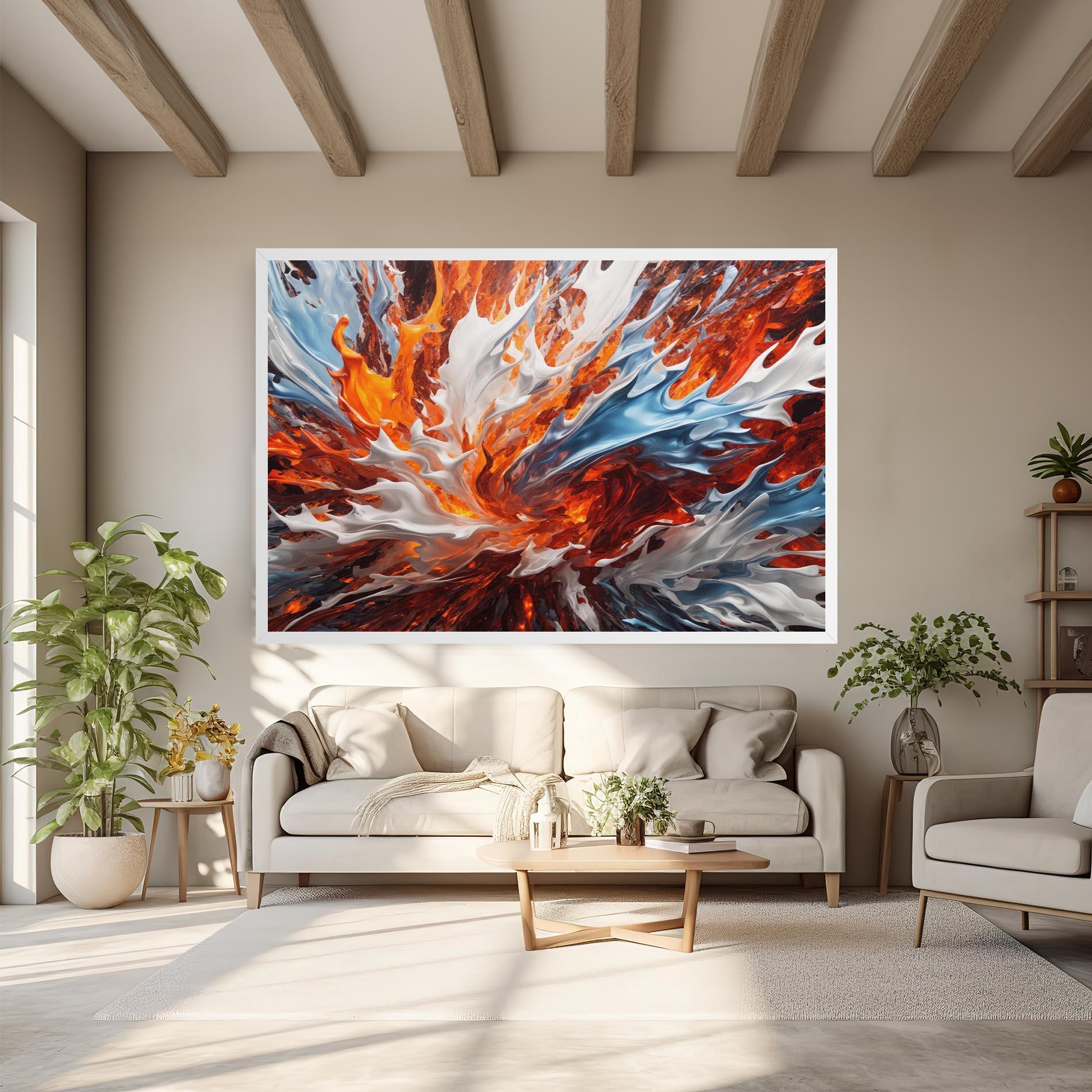 Tablou Canvas Flame Rase mockup 6