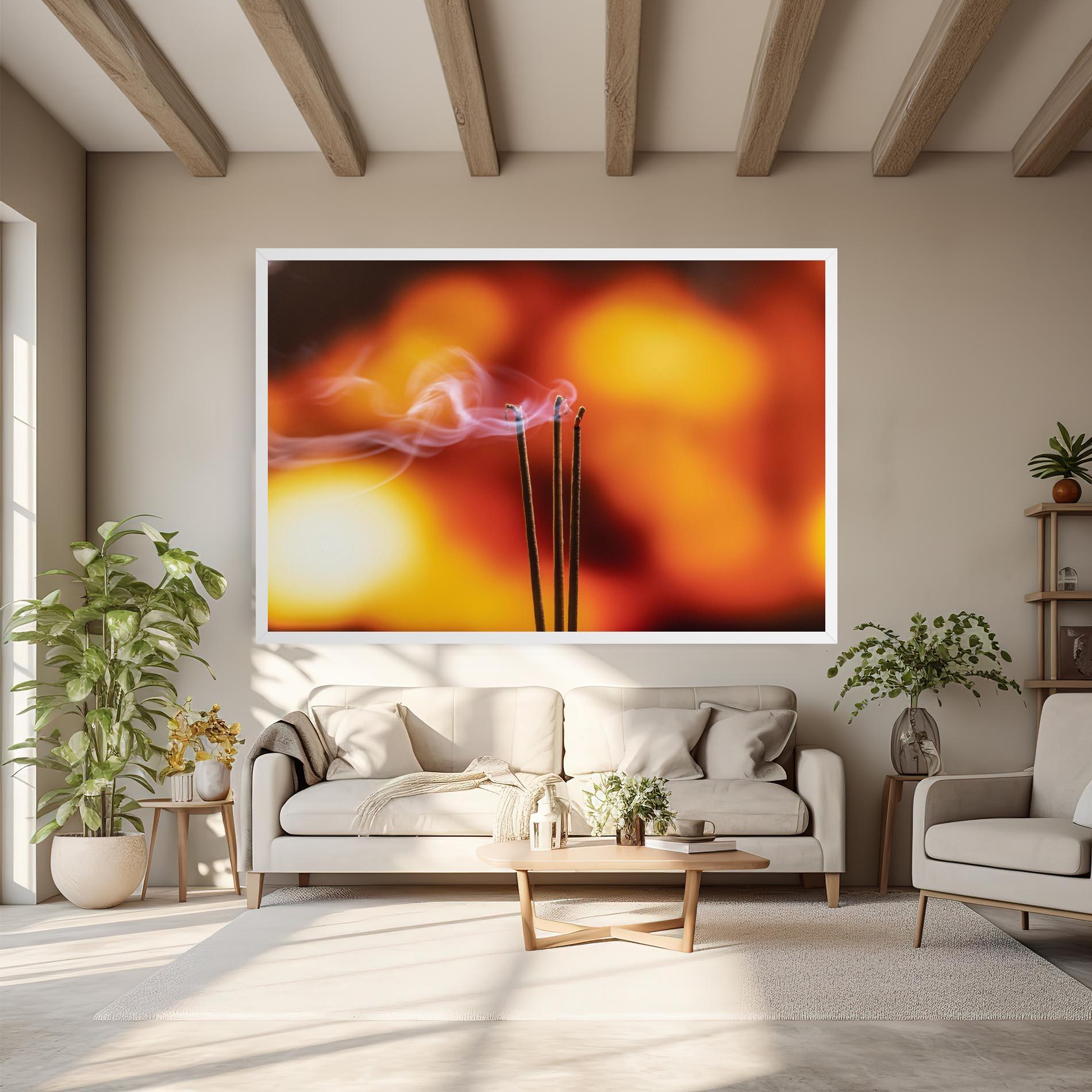 Tablou Canvas Sticks Burning mockup 6