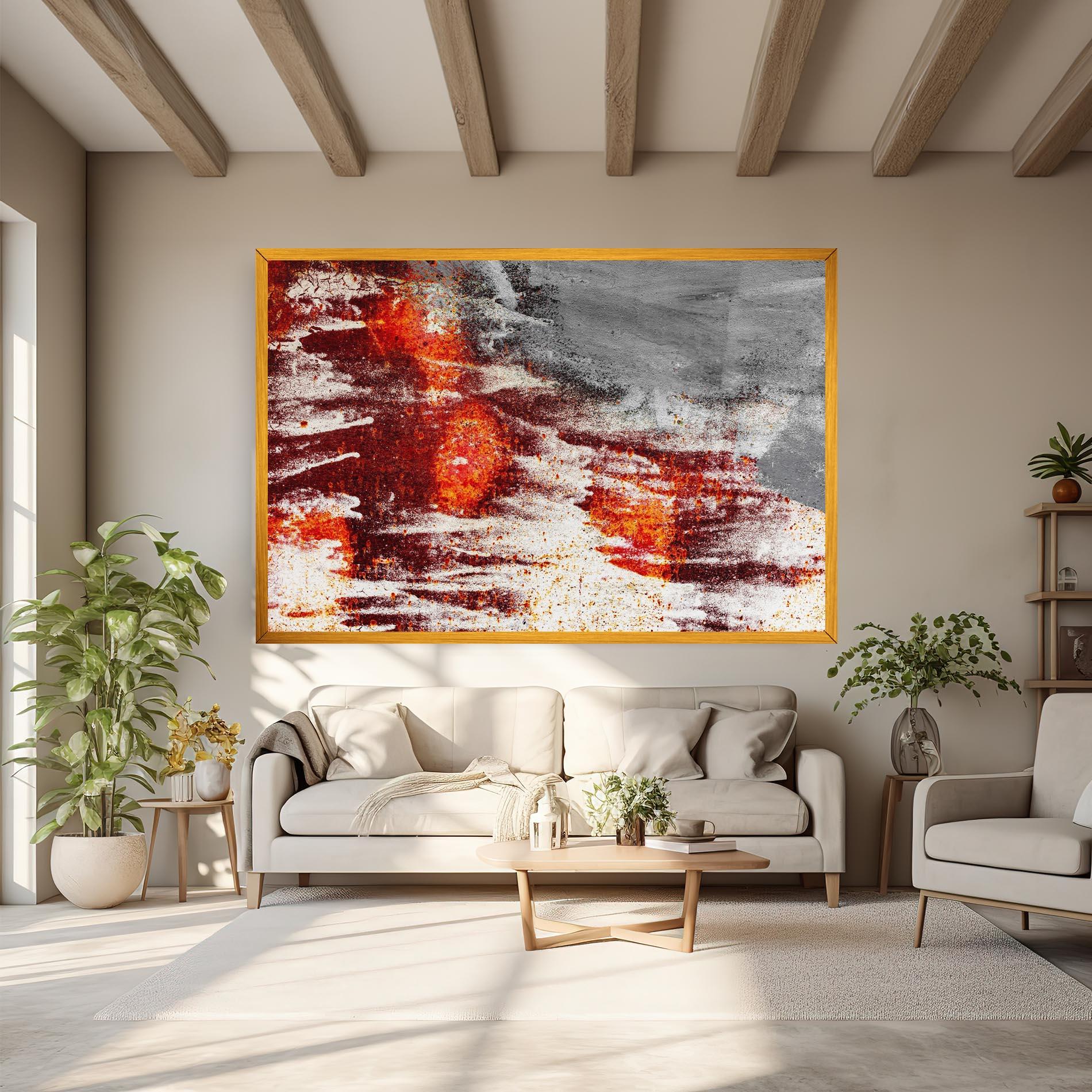 Tablou Canvas Burning Sign mockup 6