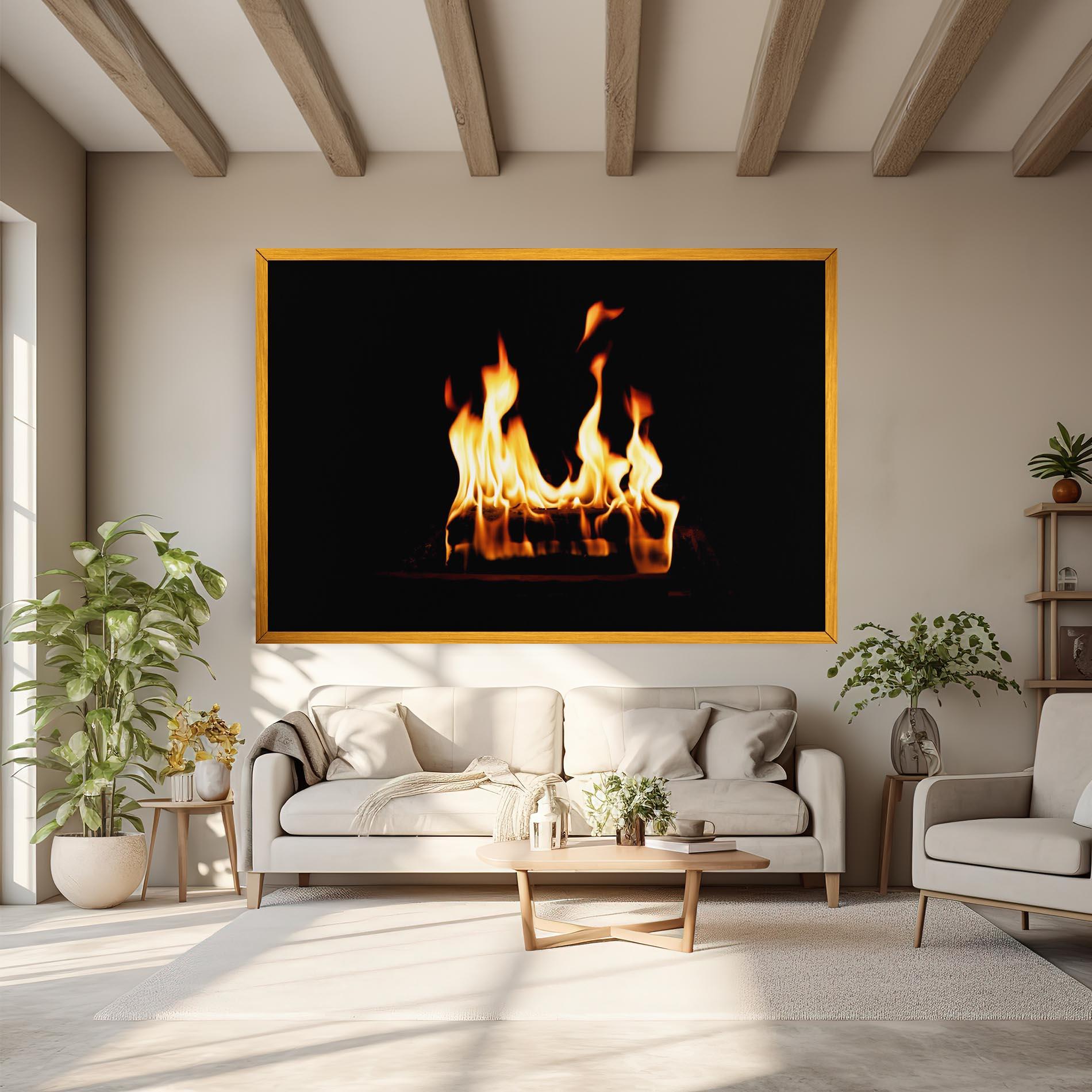 Tablou Canvas Calm Fire mockup 6