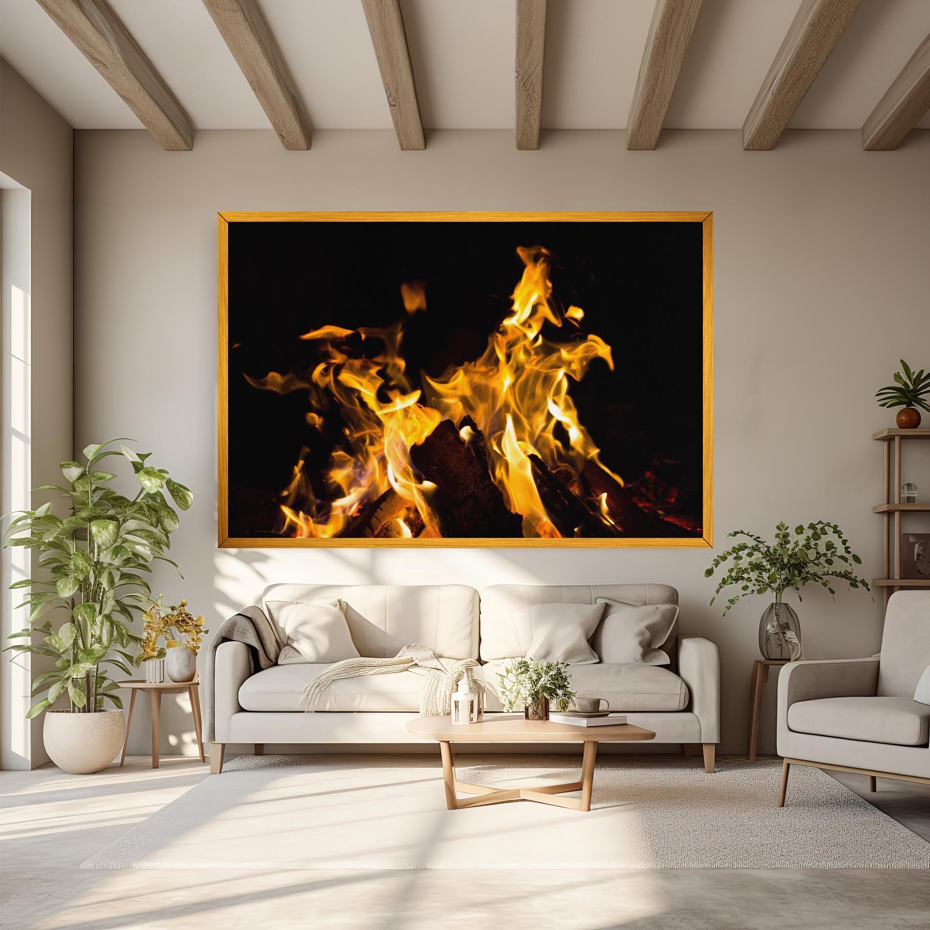Tablou Canvas Fire Dance mockup 6