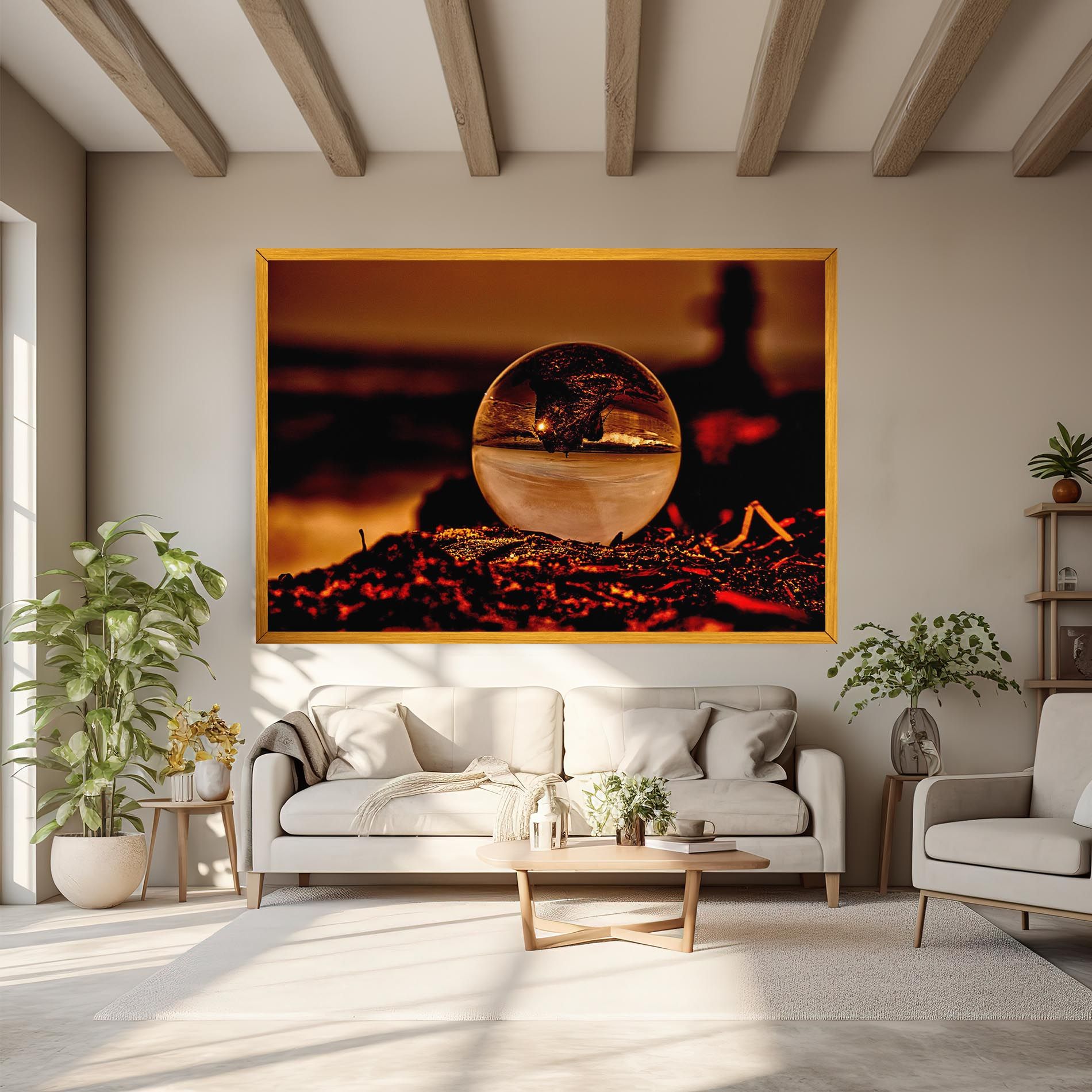 Fire Glass Ball mockup 6