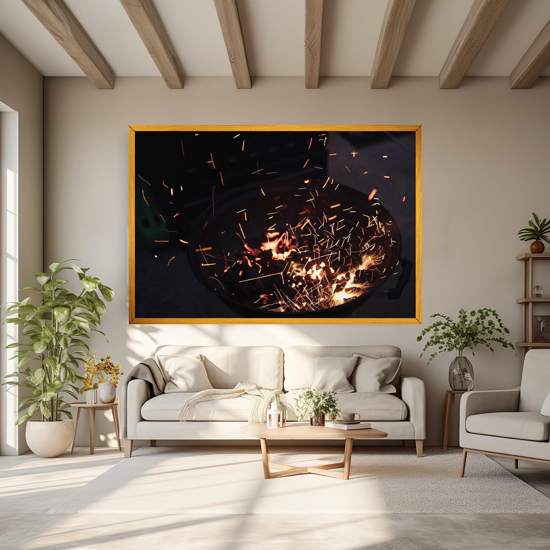 Tablou Canvas Fire Little Lights mockup 6