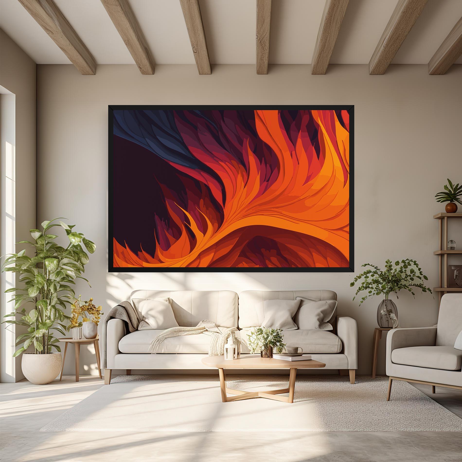 Tablou Canvas Artistic Fire mockup 6