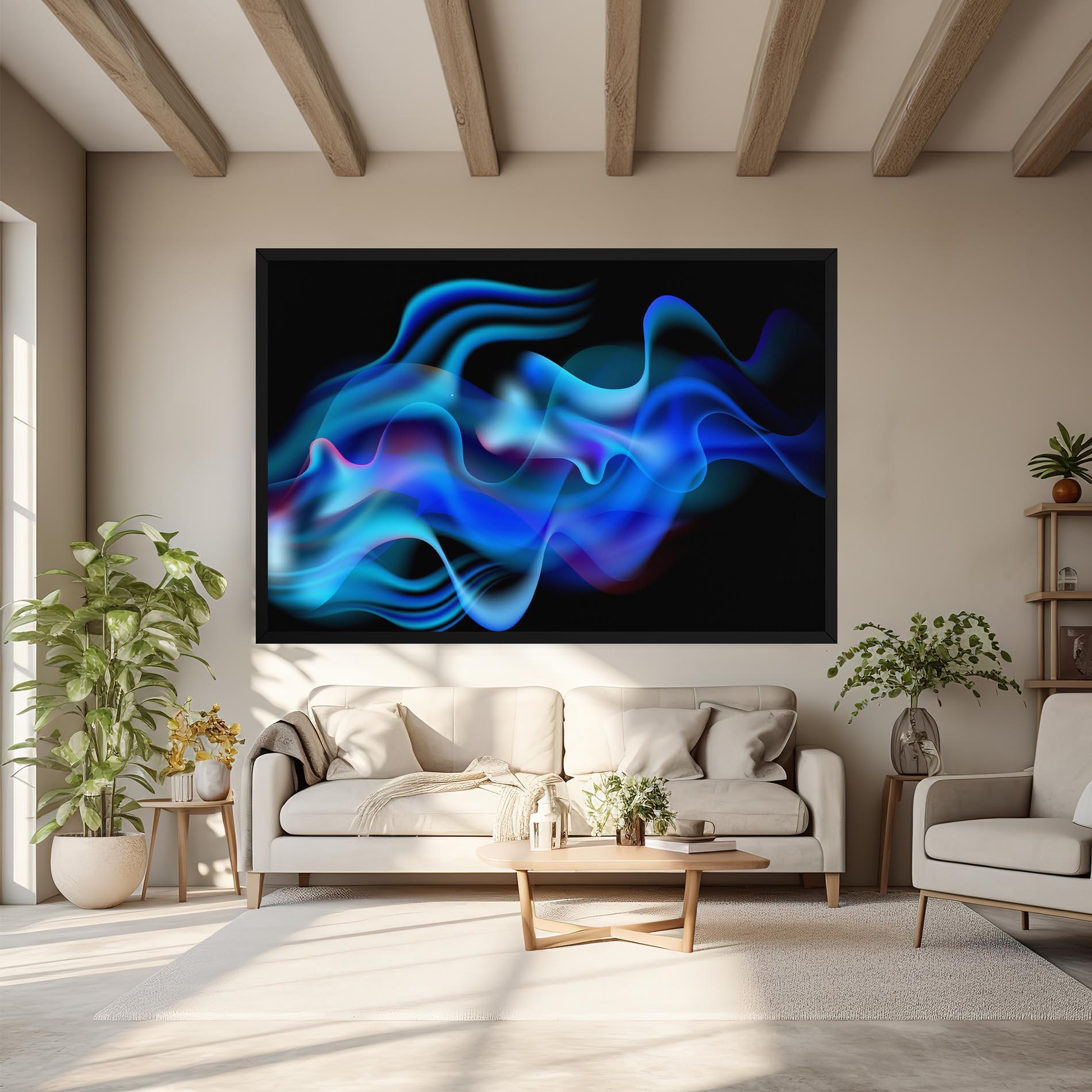 Tablou Canvas Blue Fire mockup 6