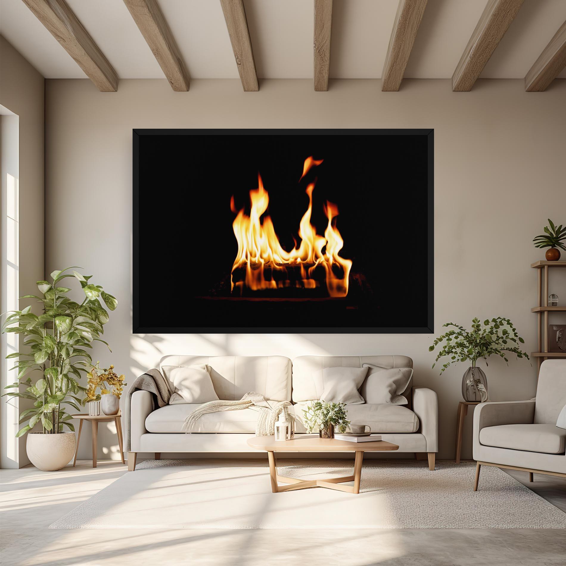 Tablou Canvas Calm Fire mockup 6