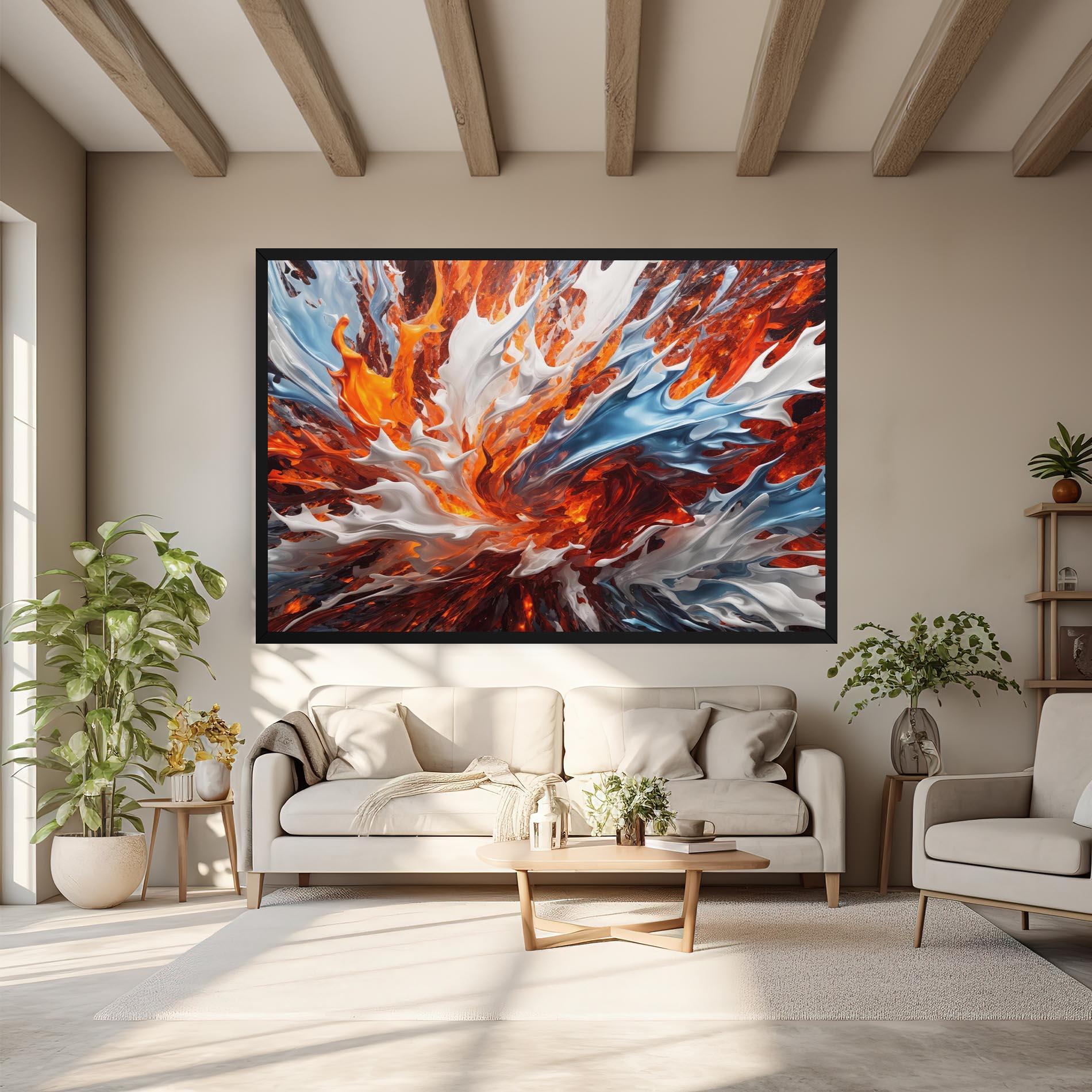 Tablou Canvas Flame Rase mockup 6