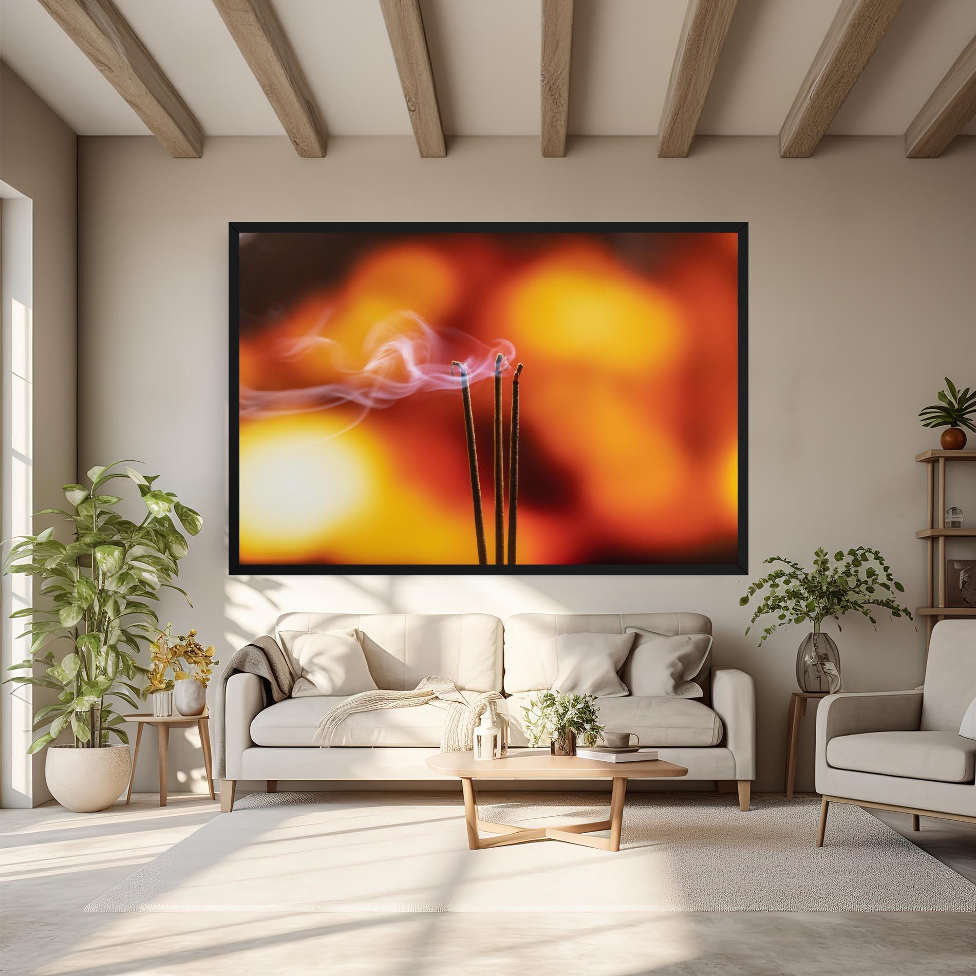Tablou Canvas Sticks Burning mockup 6